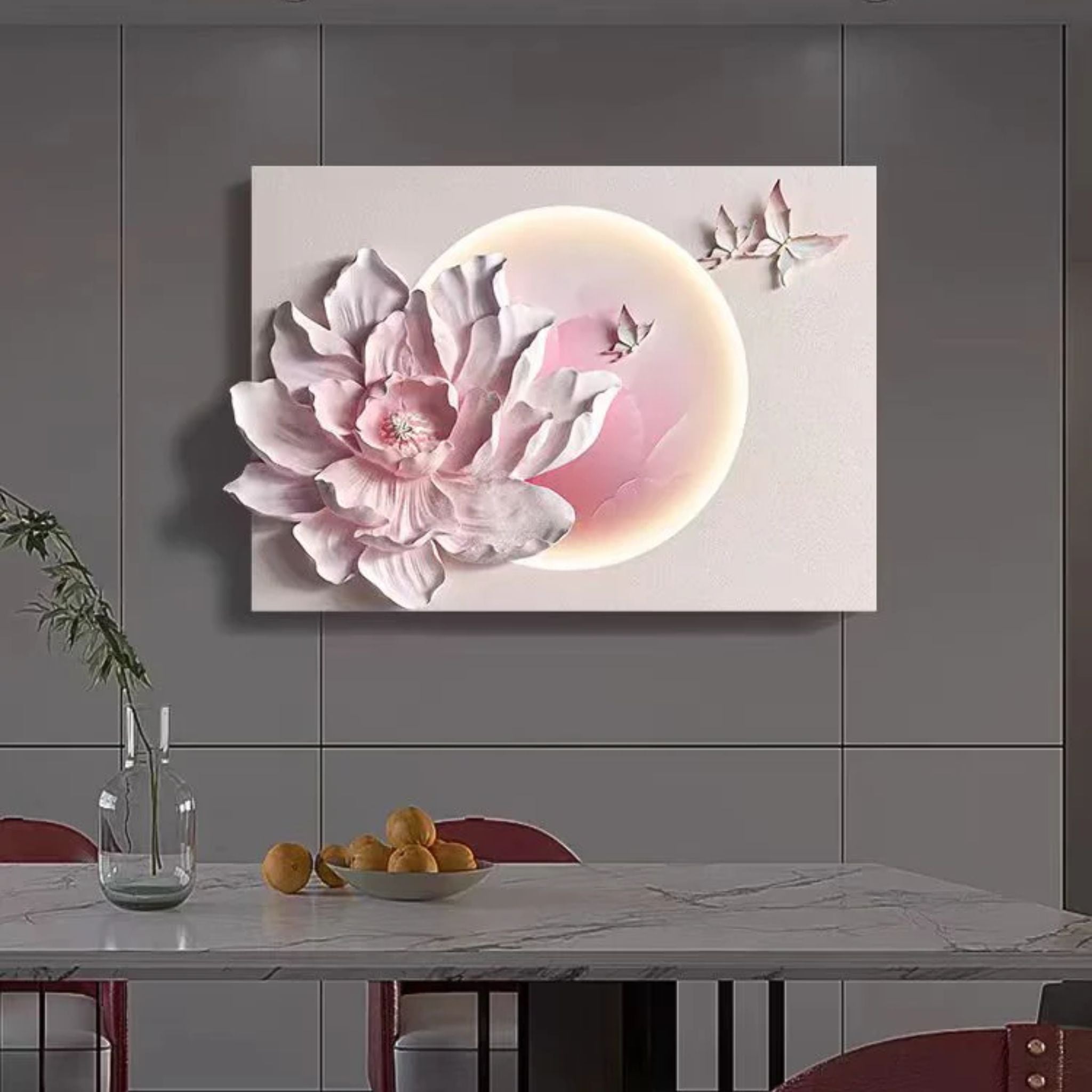 Ethereal Bloom 3D Wall Art