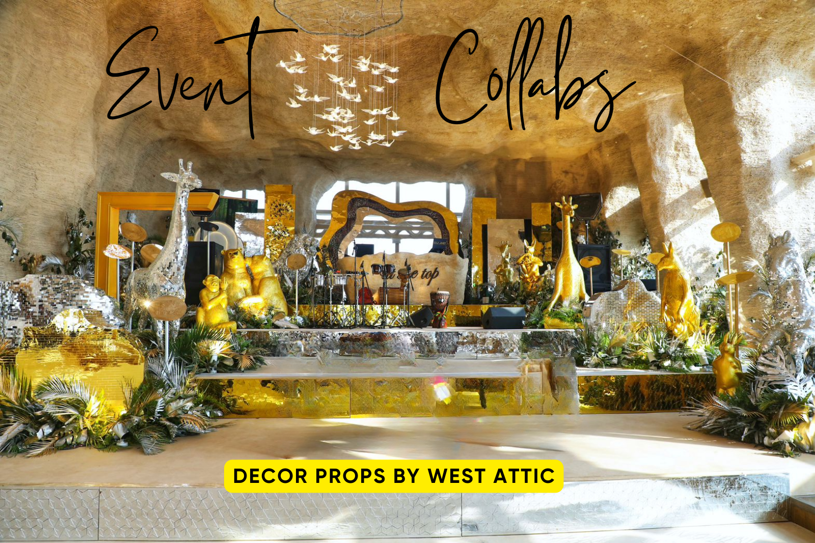 Event decor collabs with West Attic