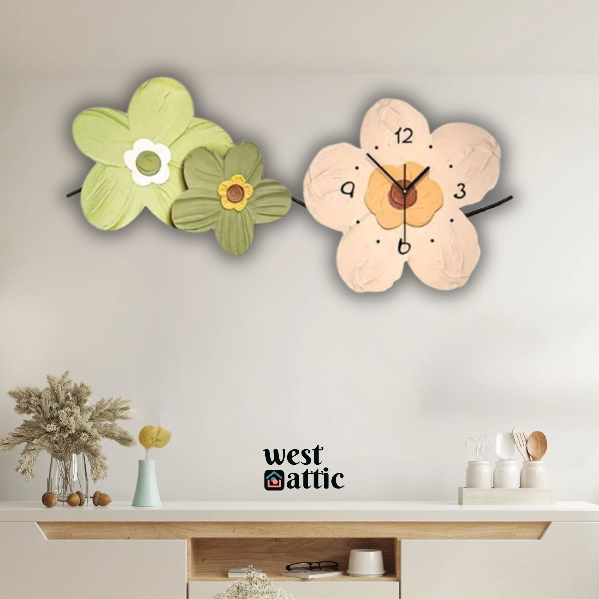 Floral Joy Wall Clock