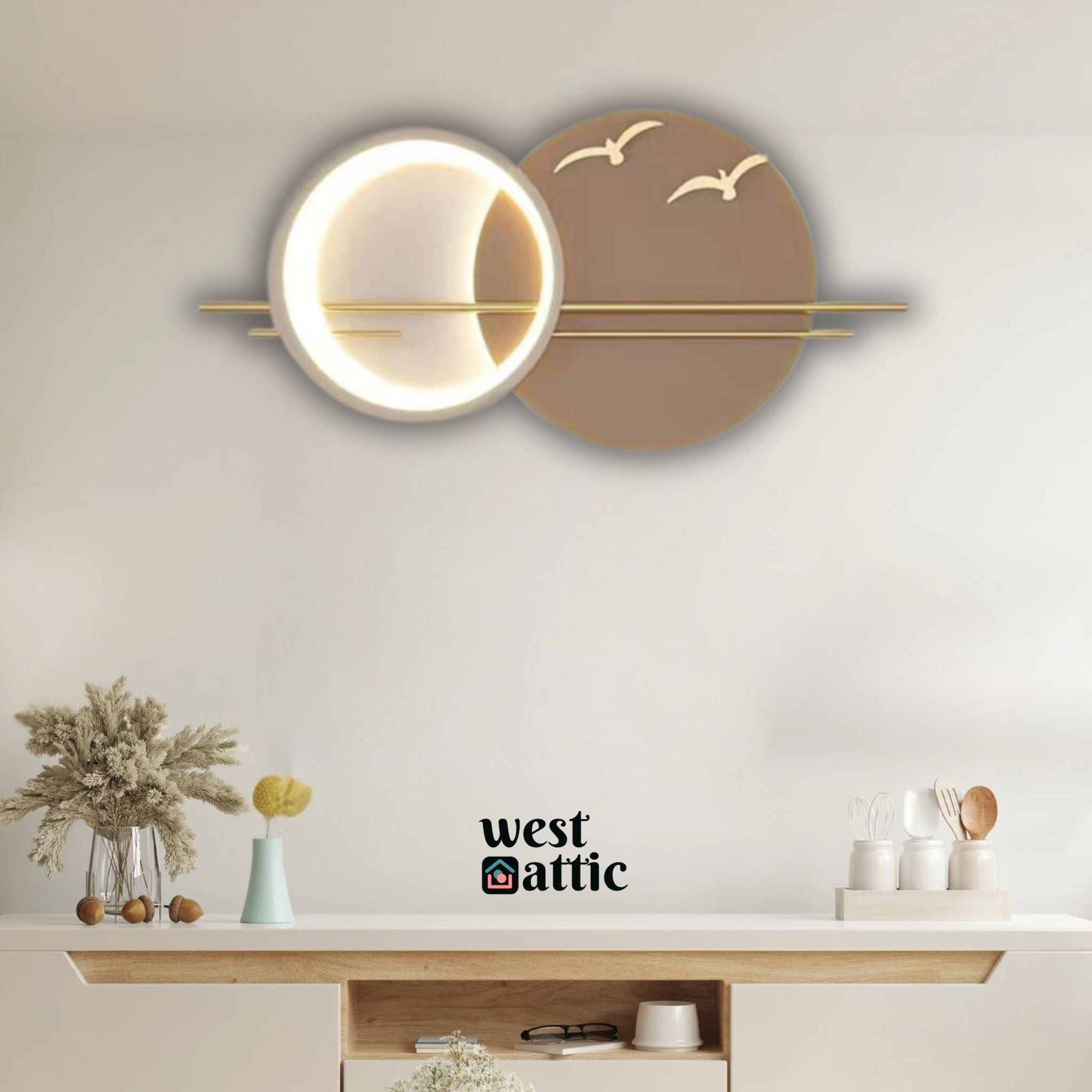 Flying Birds LED Wall Art