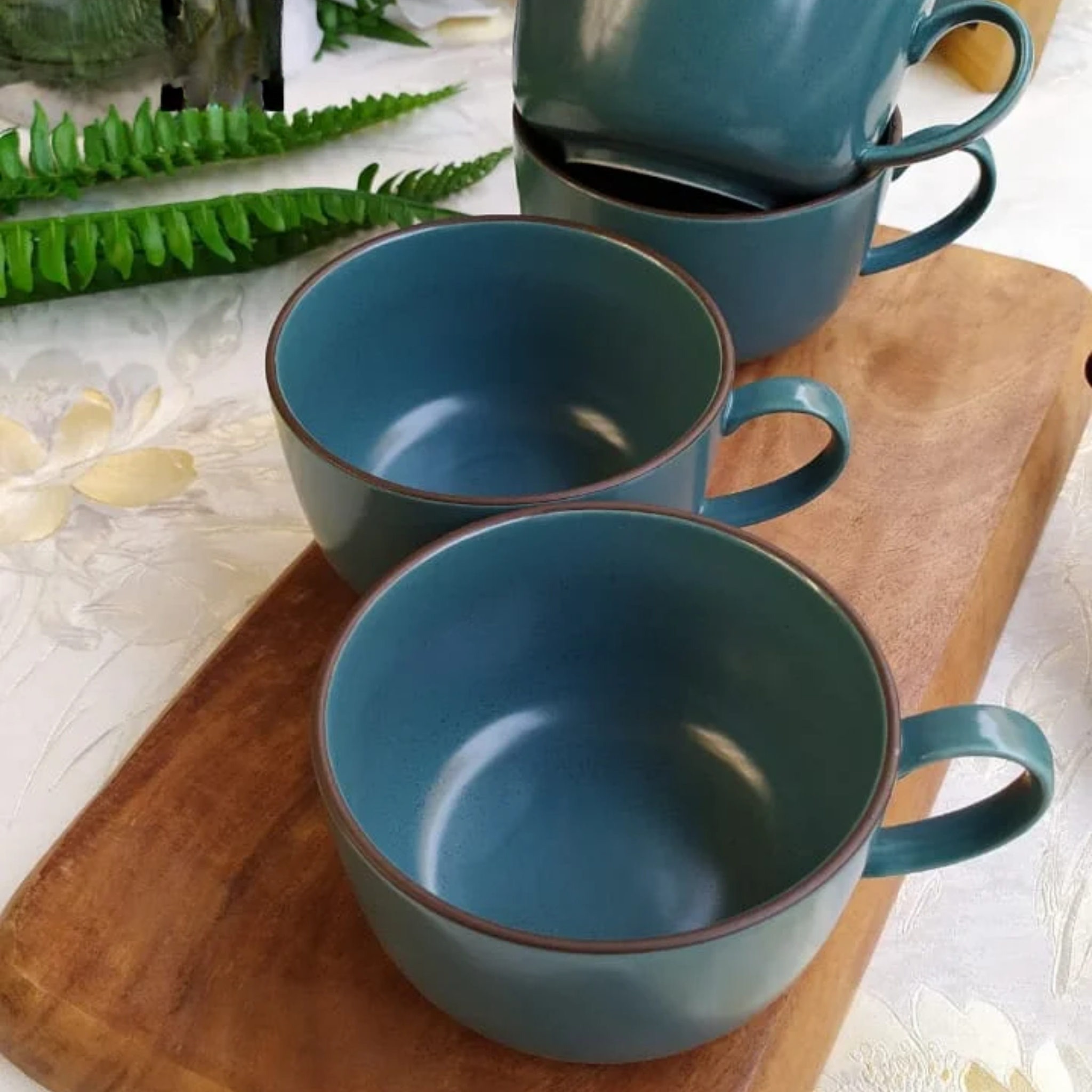 Galaxy Blue Coffee Mugs - Set of 4