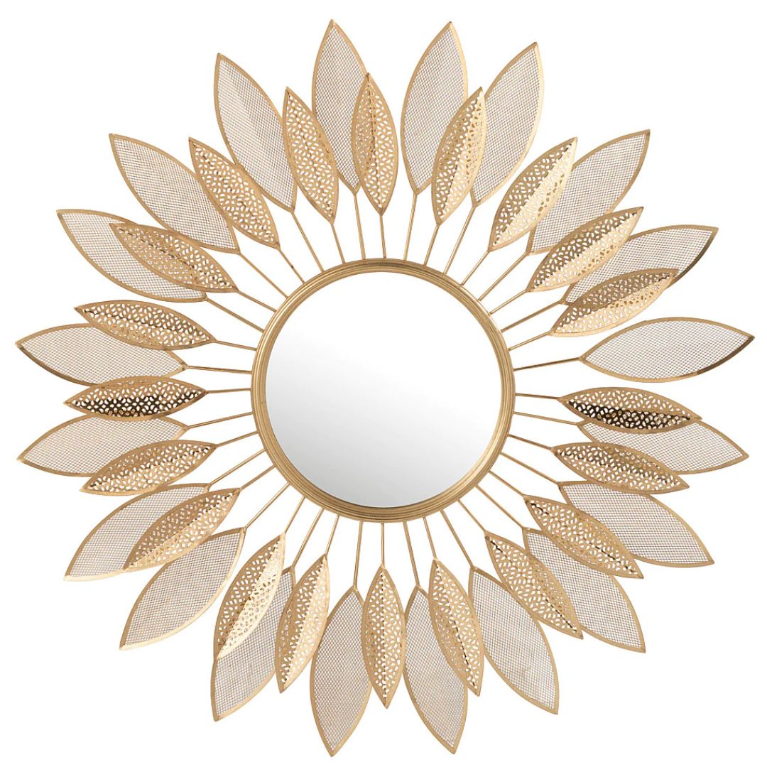 Golden Burst Wall Mirror