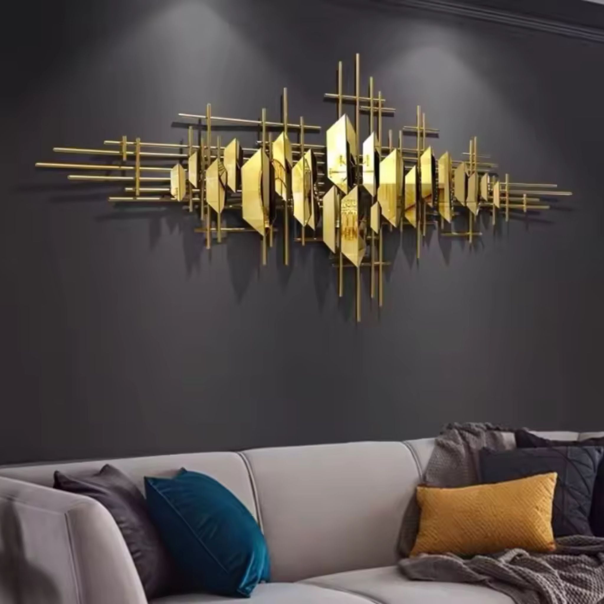 Golden Mirage Wall Art