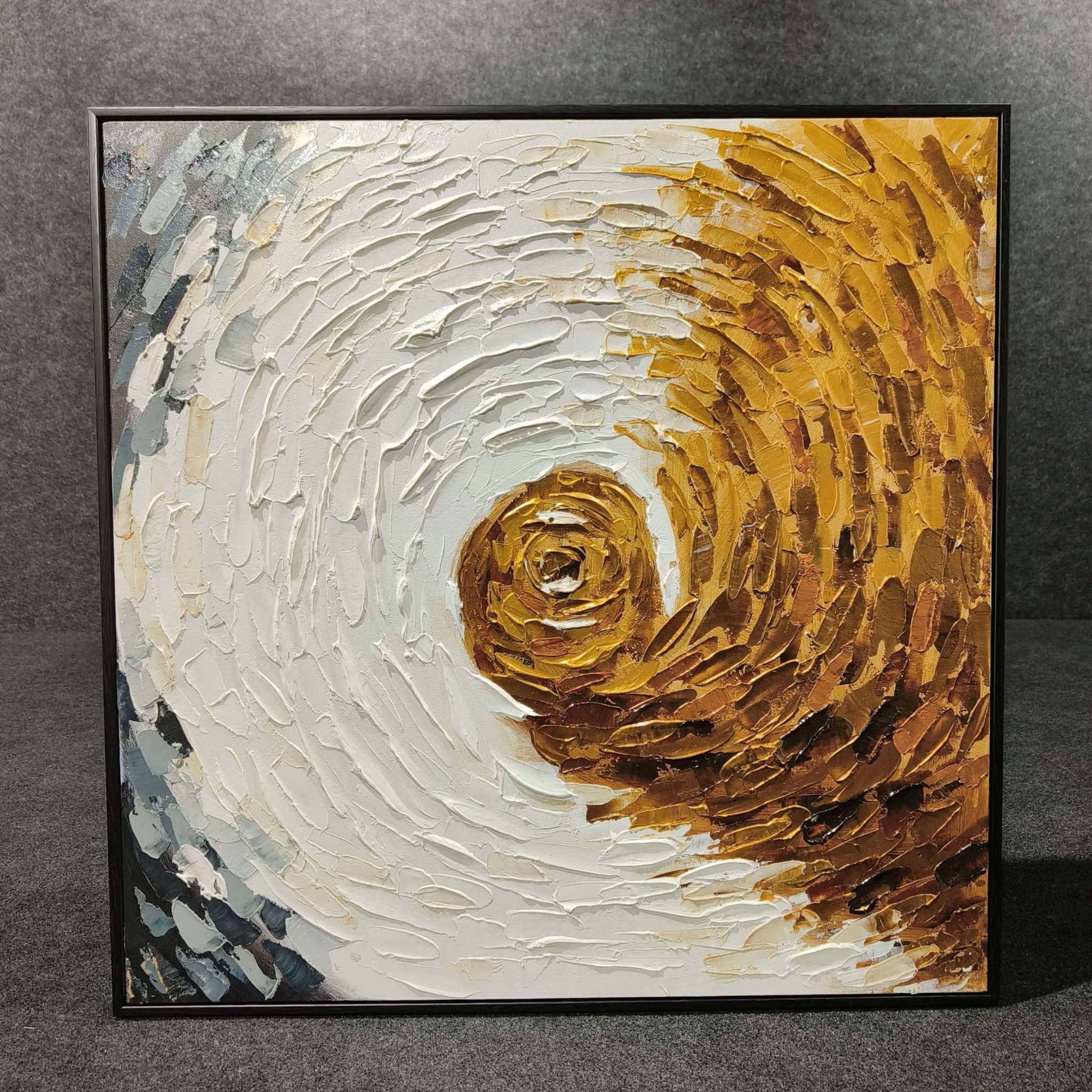 Golden Spiral Abstract Painting