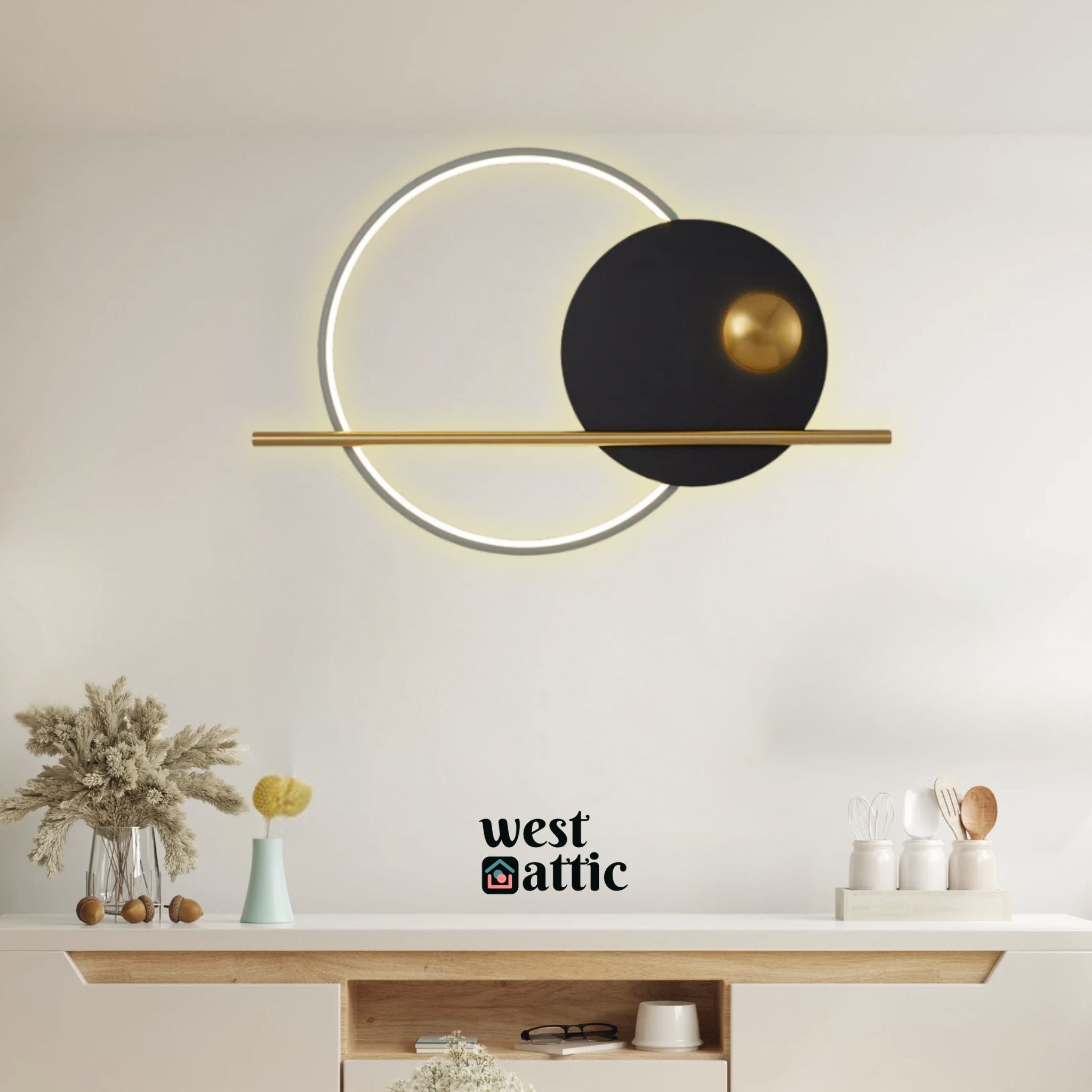 Linear Circlular LED Wall Art