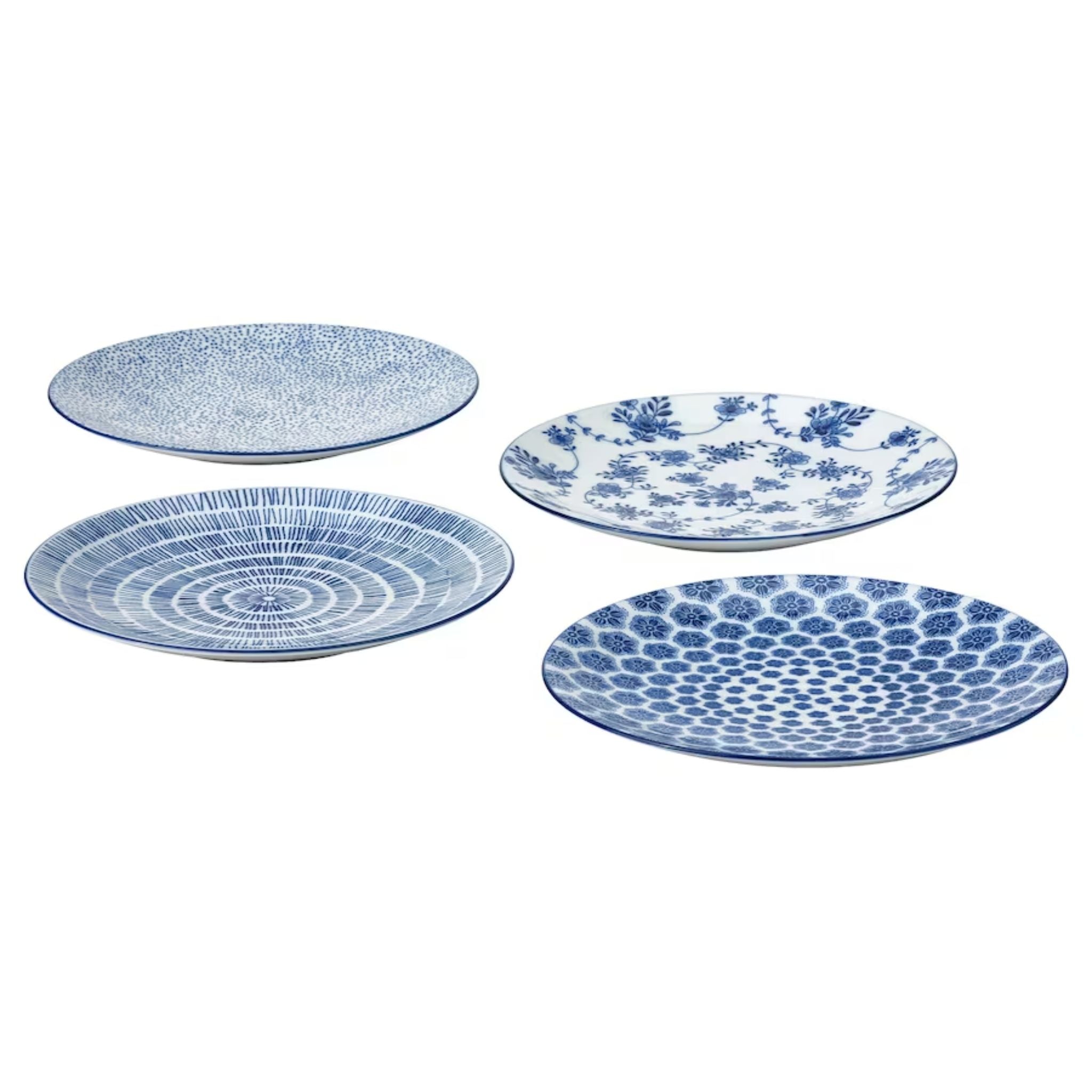 Marina Ceramic Plates - Set of 4