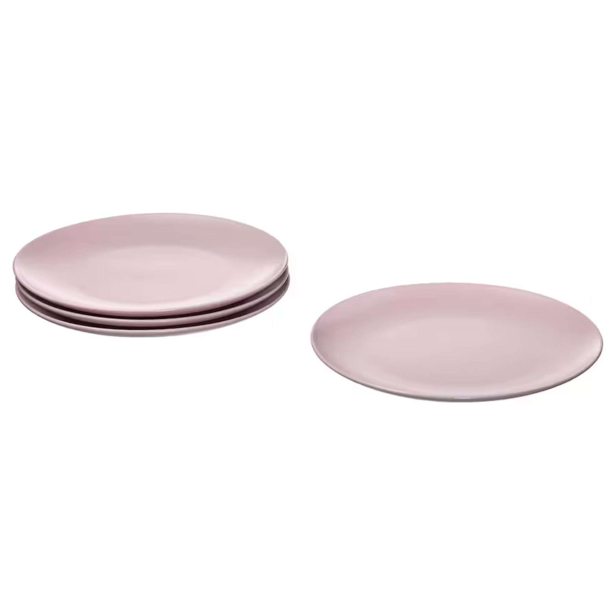 Matte Ceramic Plates - Set of 4