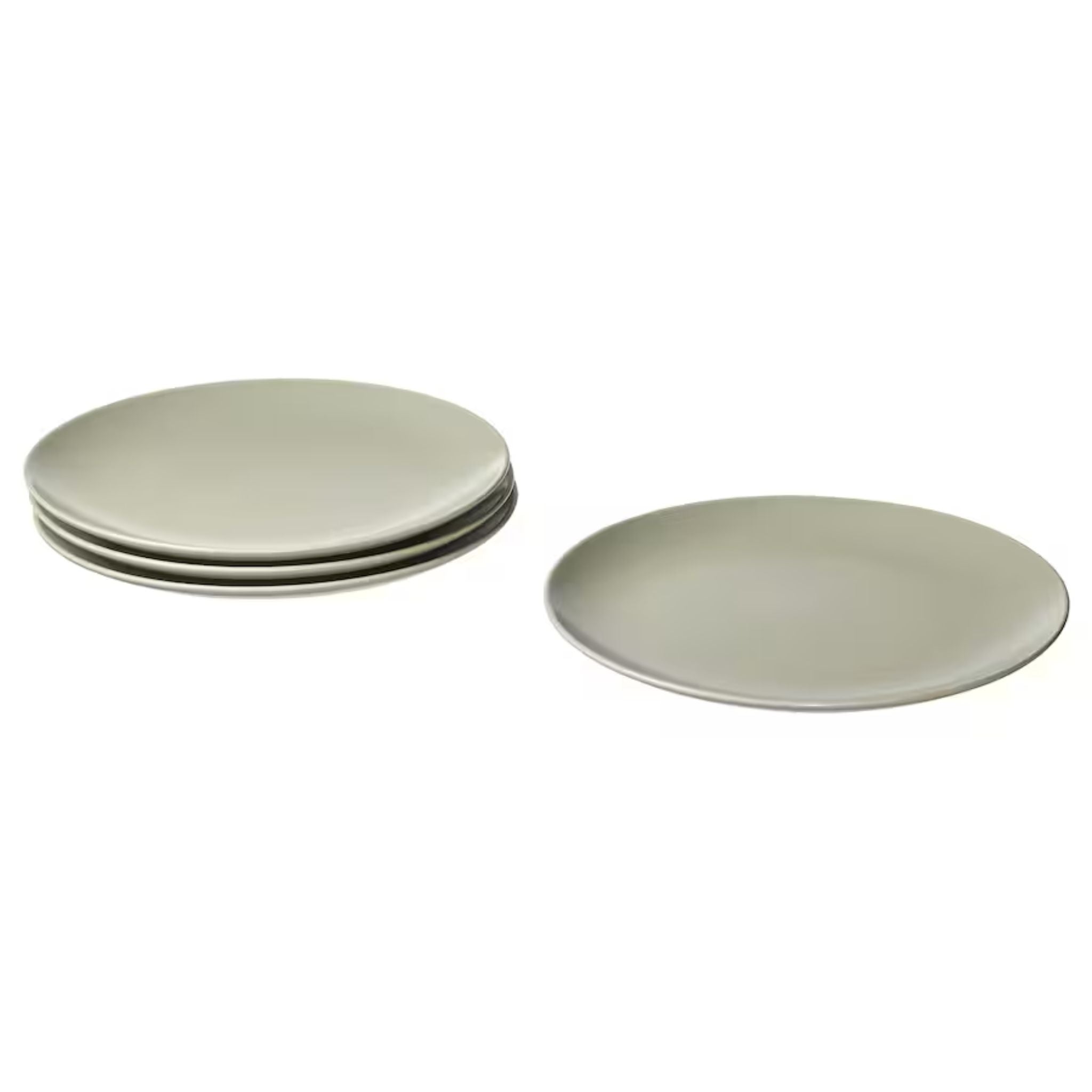 Matte Ceramic Plates - Set of 4