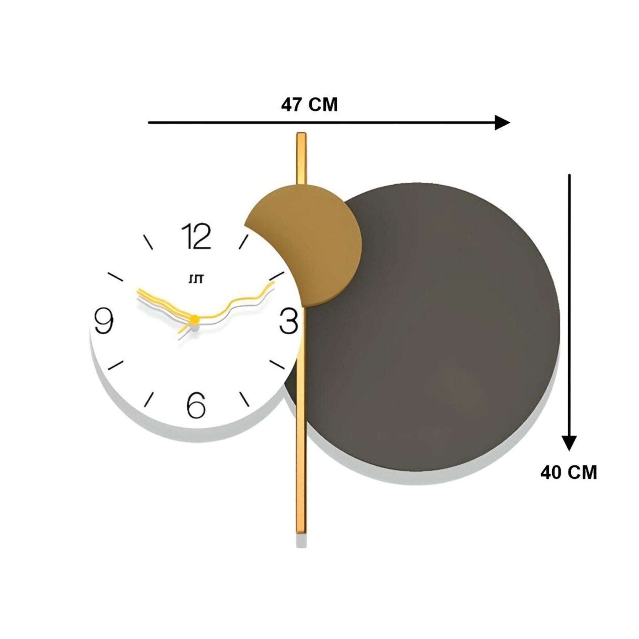 Minimalist Duo Tone Wall Clock