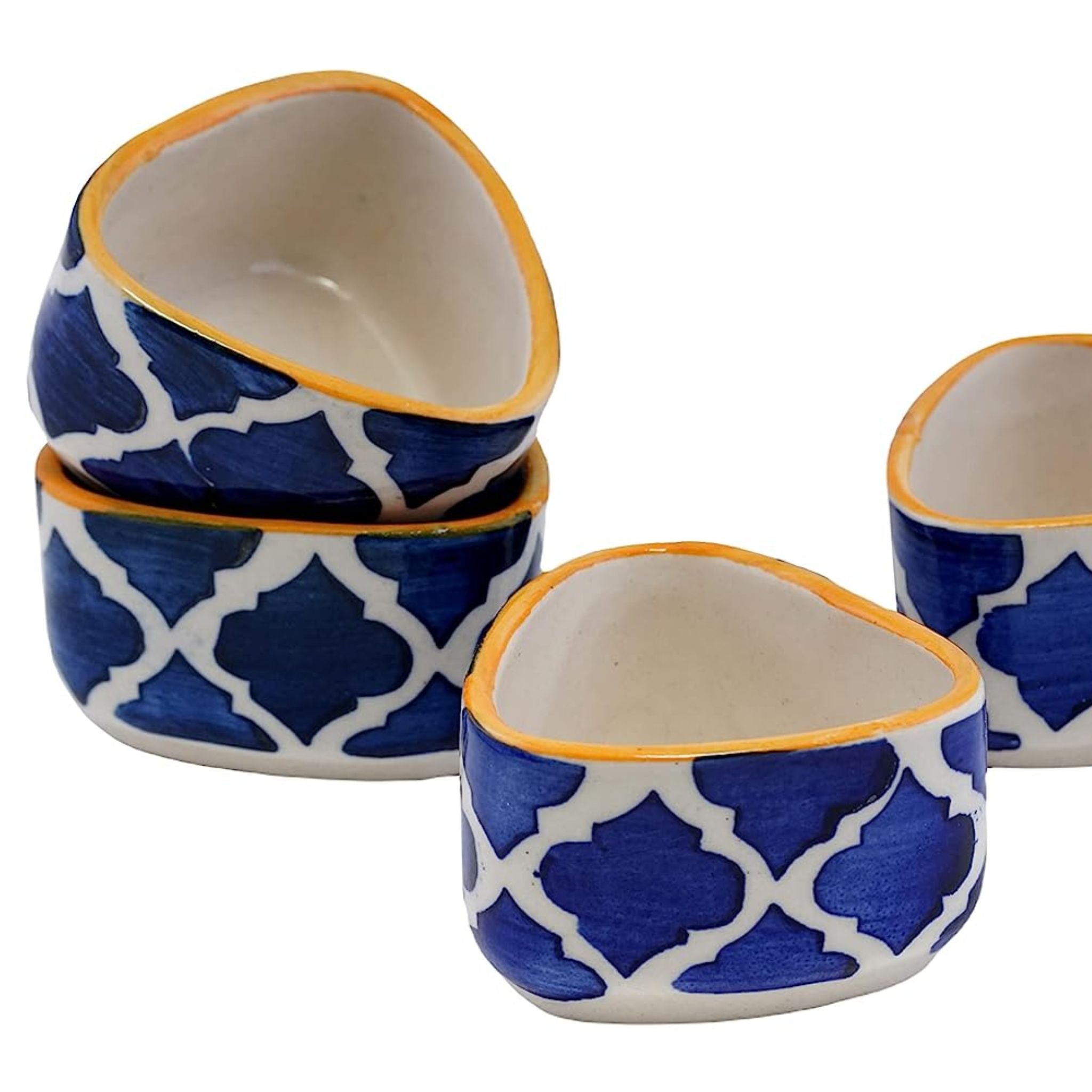 Moroccan Blue Dip Bowl - Set of 4