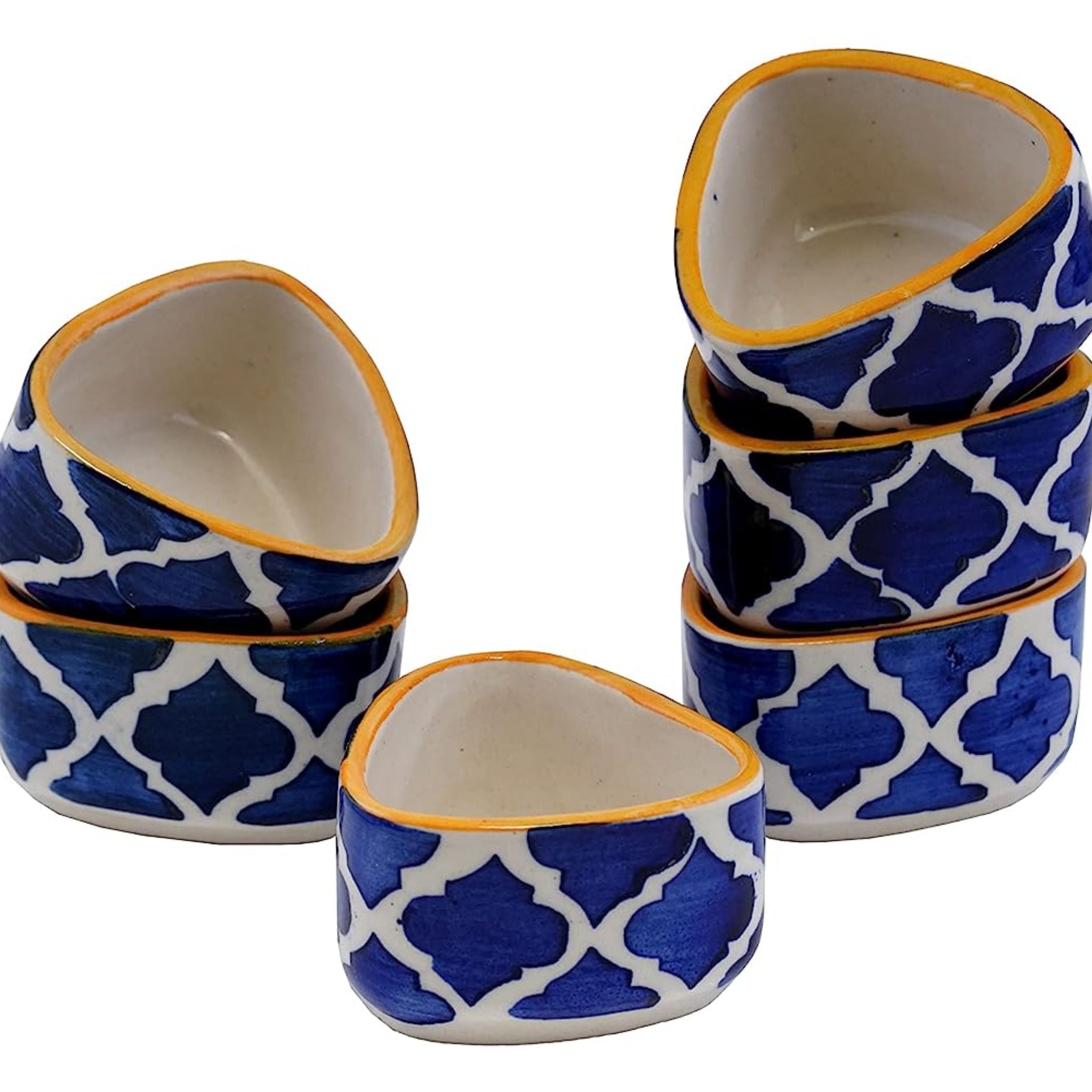 Moroccan Blue Dip Bowl - Set of 4