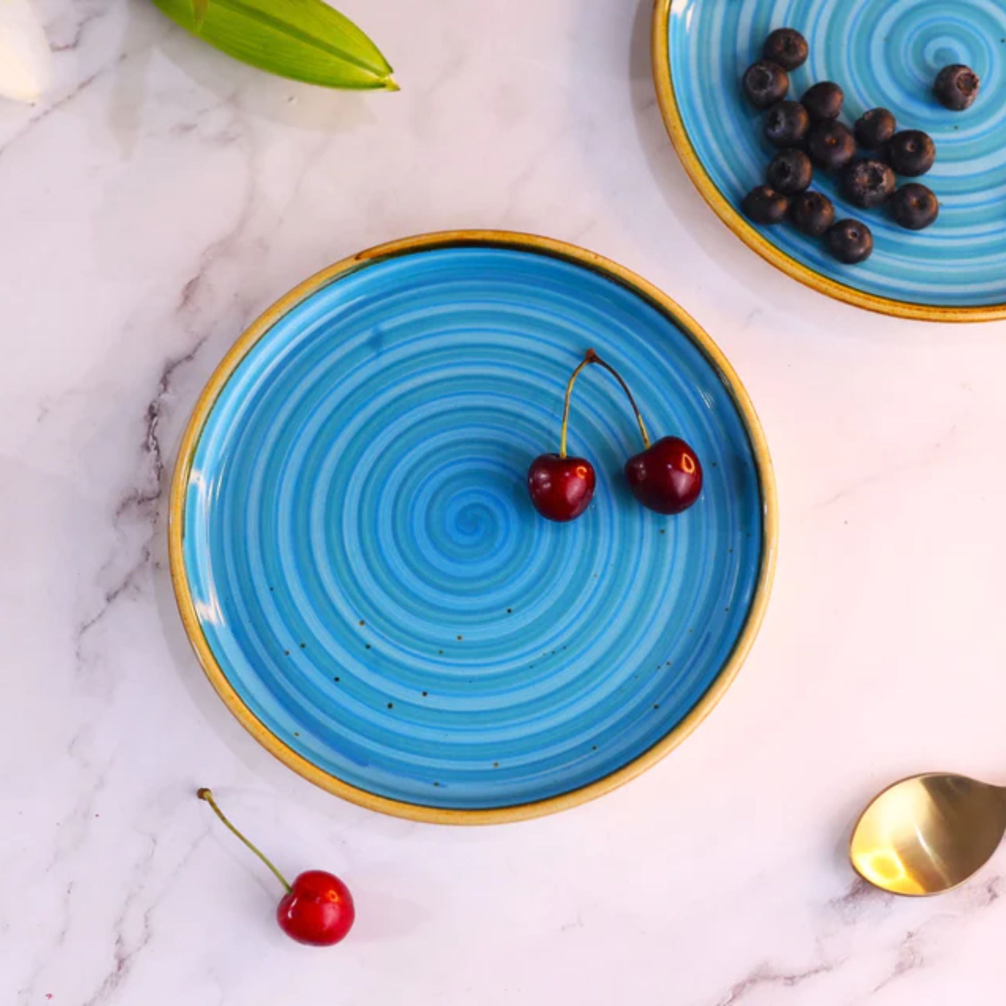 Ocean Blue Coastal Snack Plate