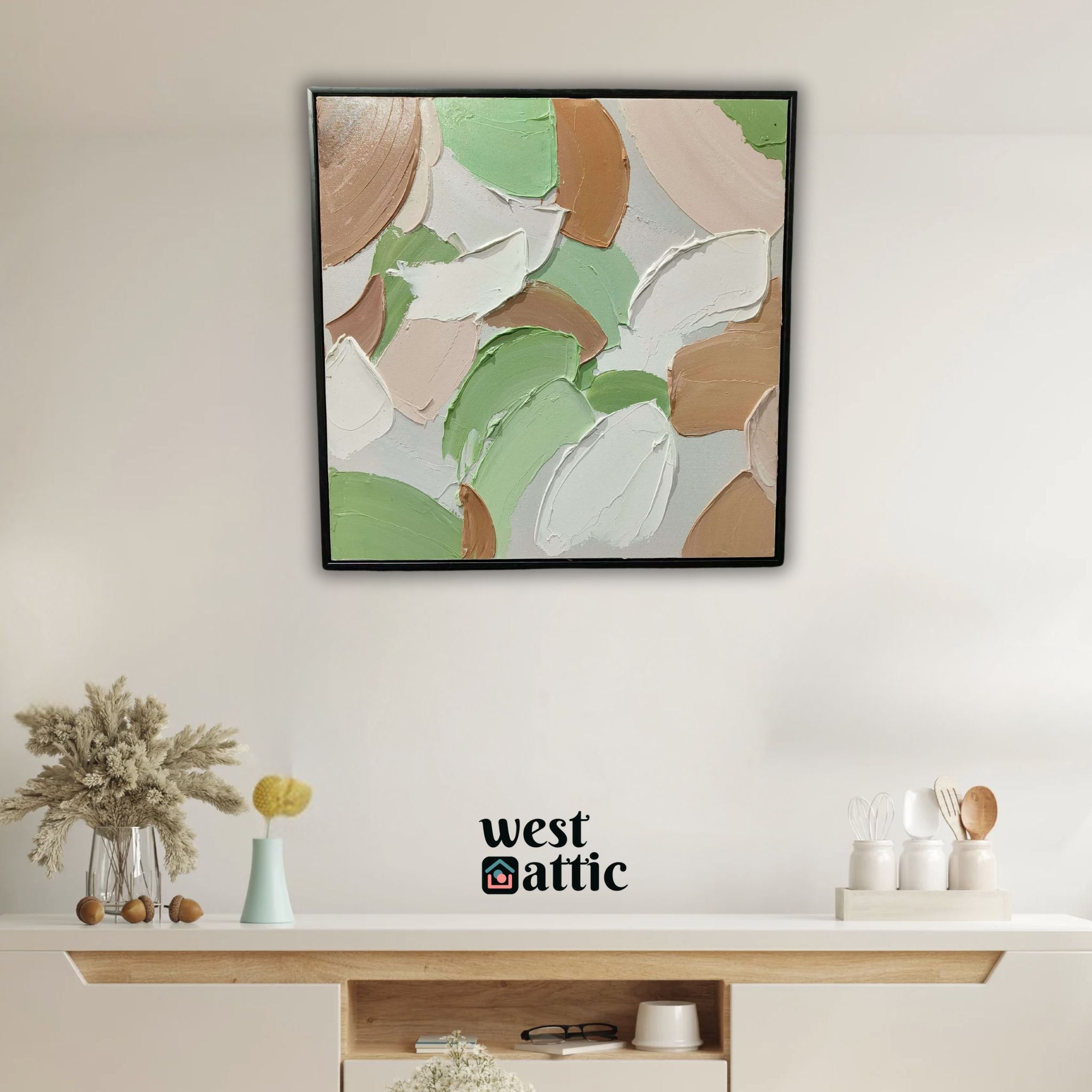 Pastel Petals Abstract Painting