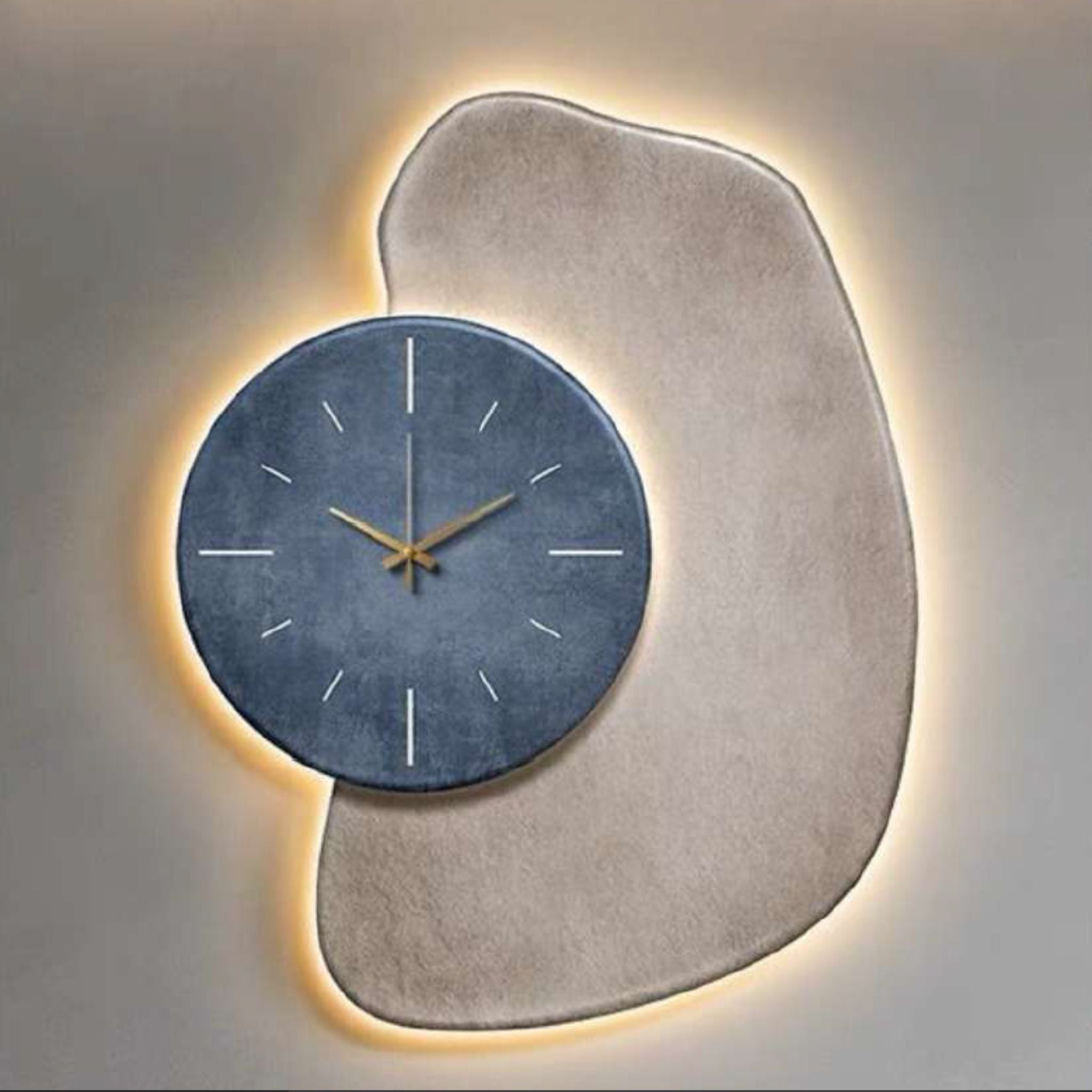 Sapphire Blue LED Wall Clock