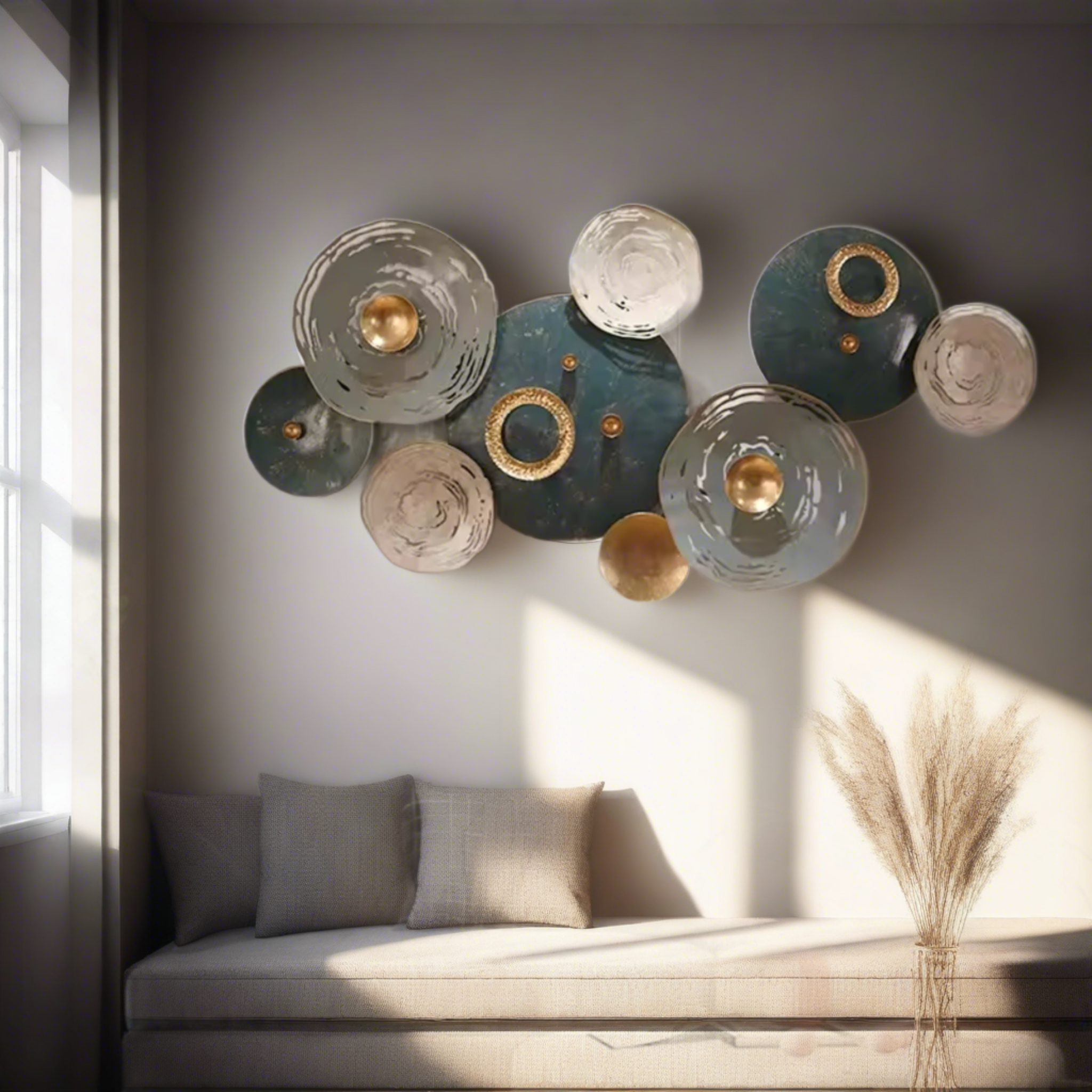 Celestial Circles Metal Wall Art