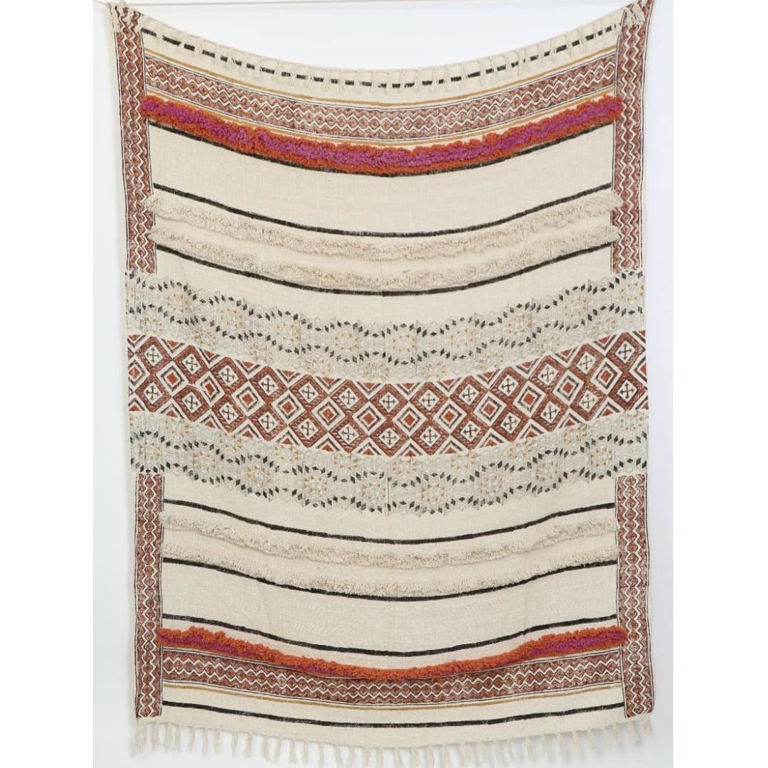 Red Victorian Style Throw