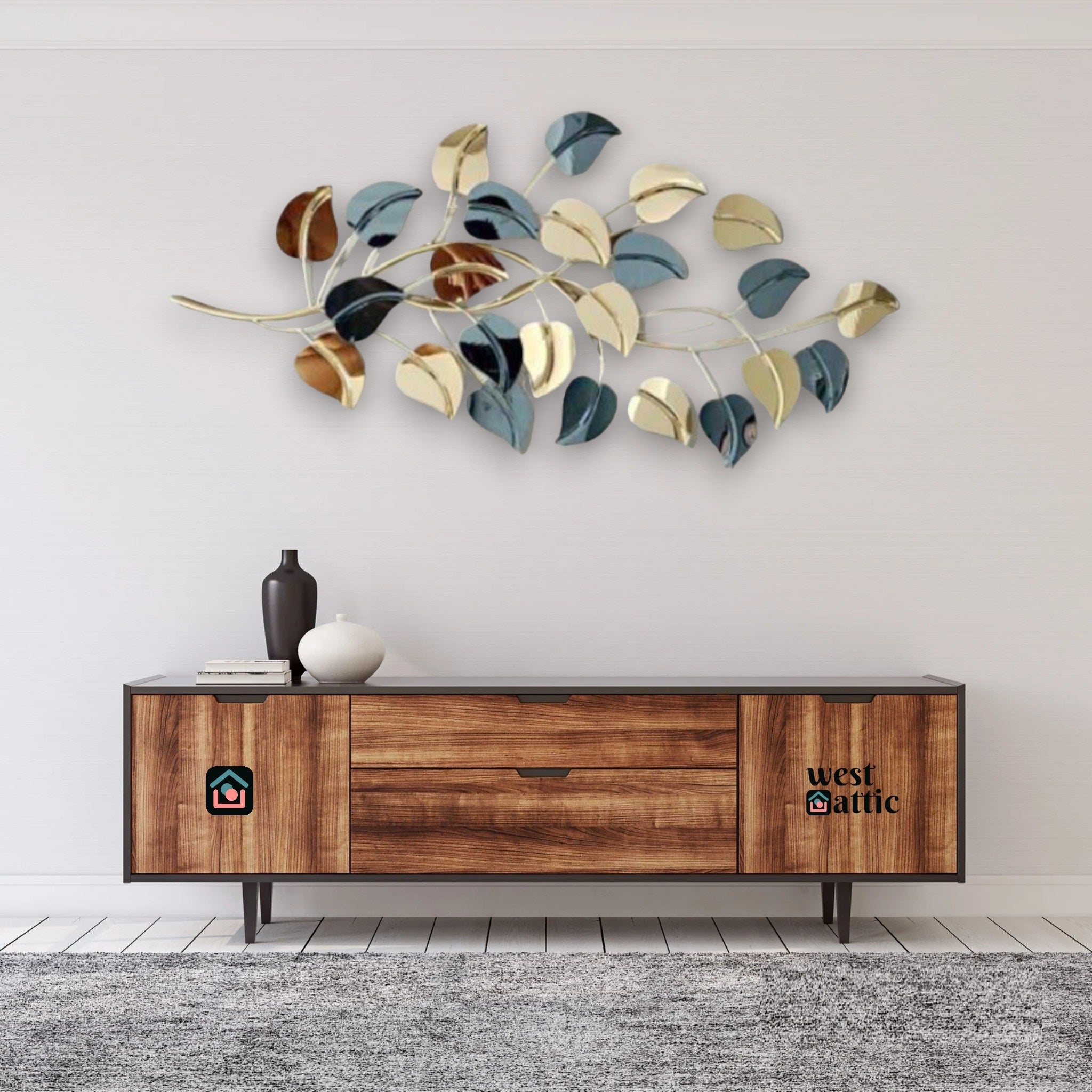 Rhythmic Bloom Metal Wall Art