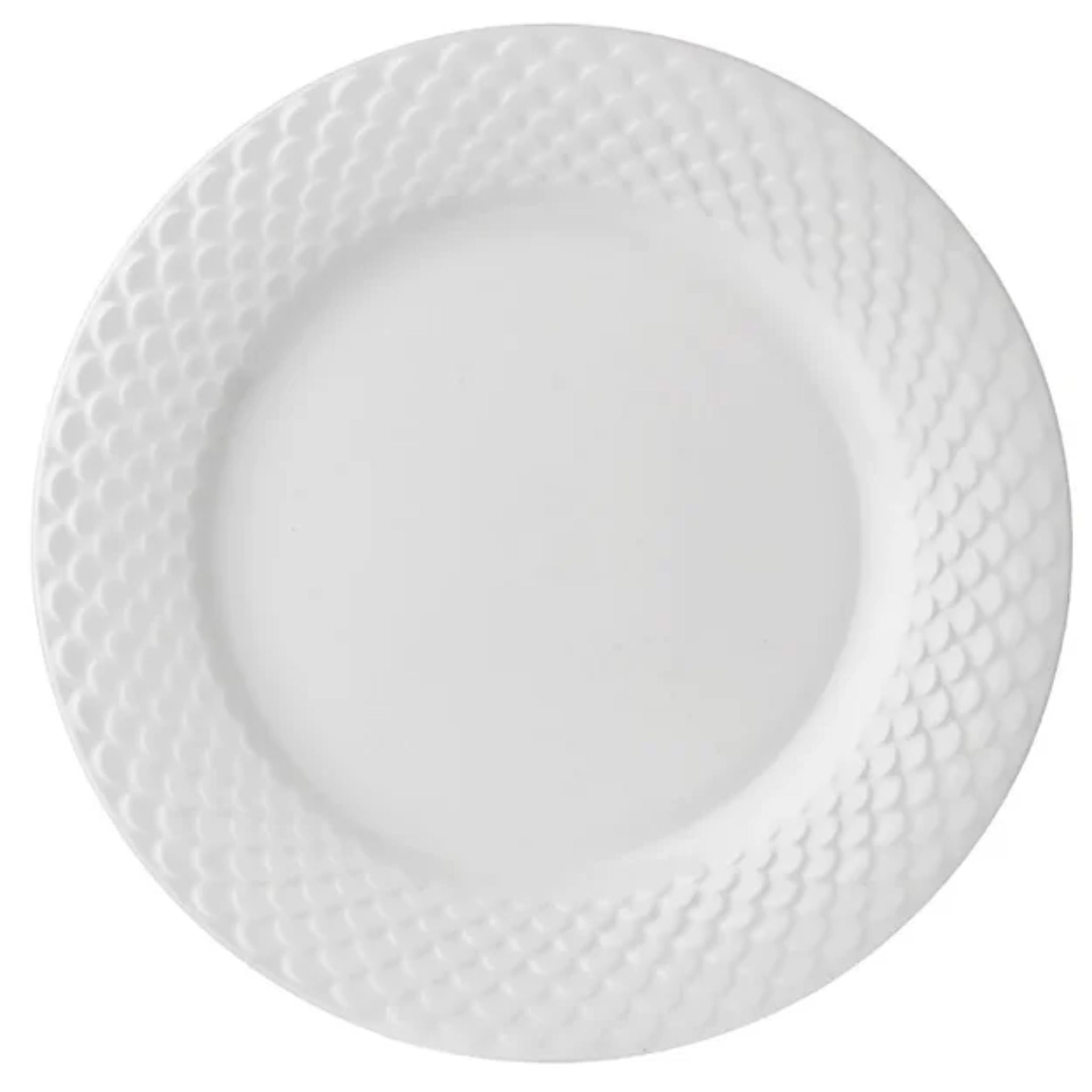 Ripple White Plate