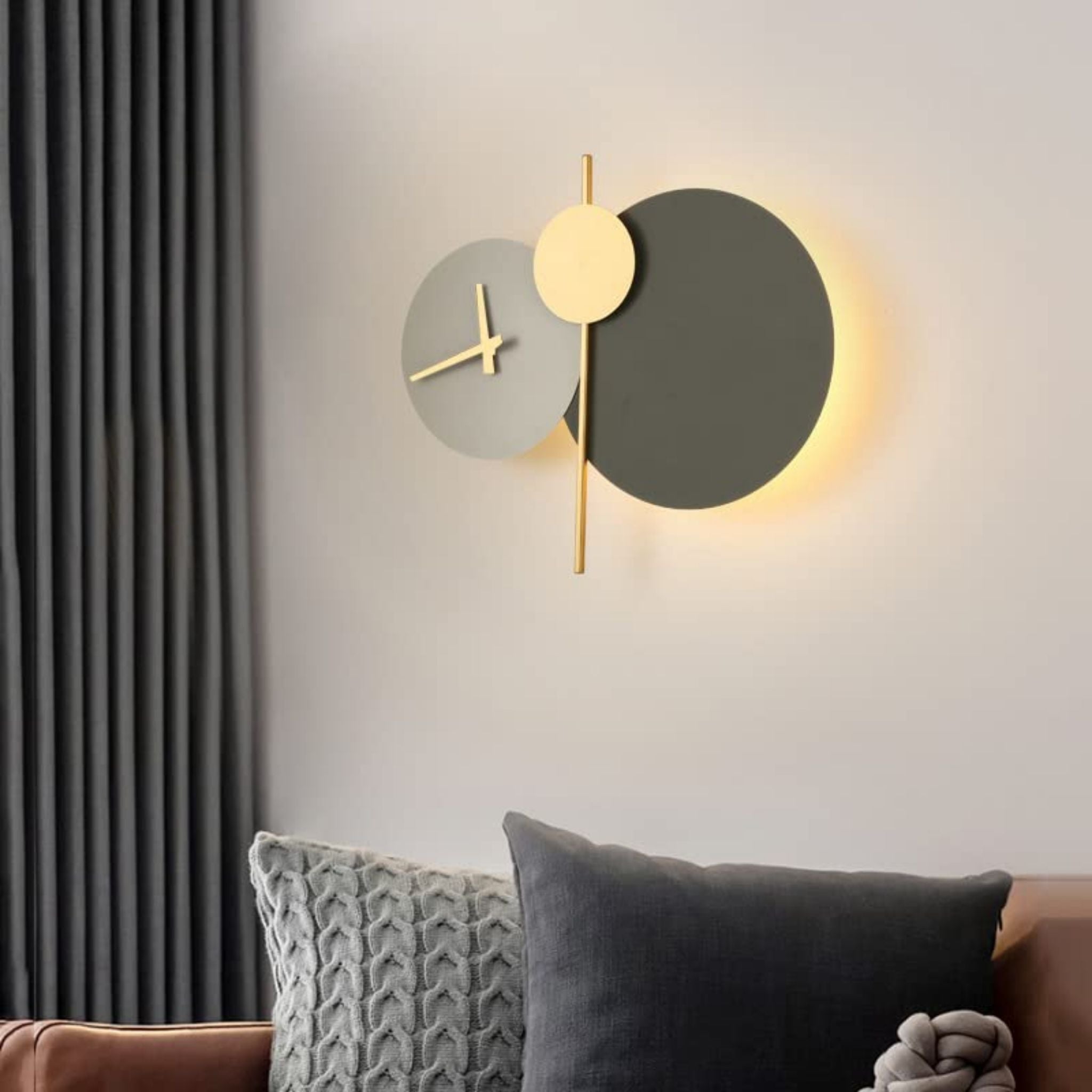 Round Linear LED Wall Clock