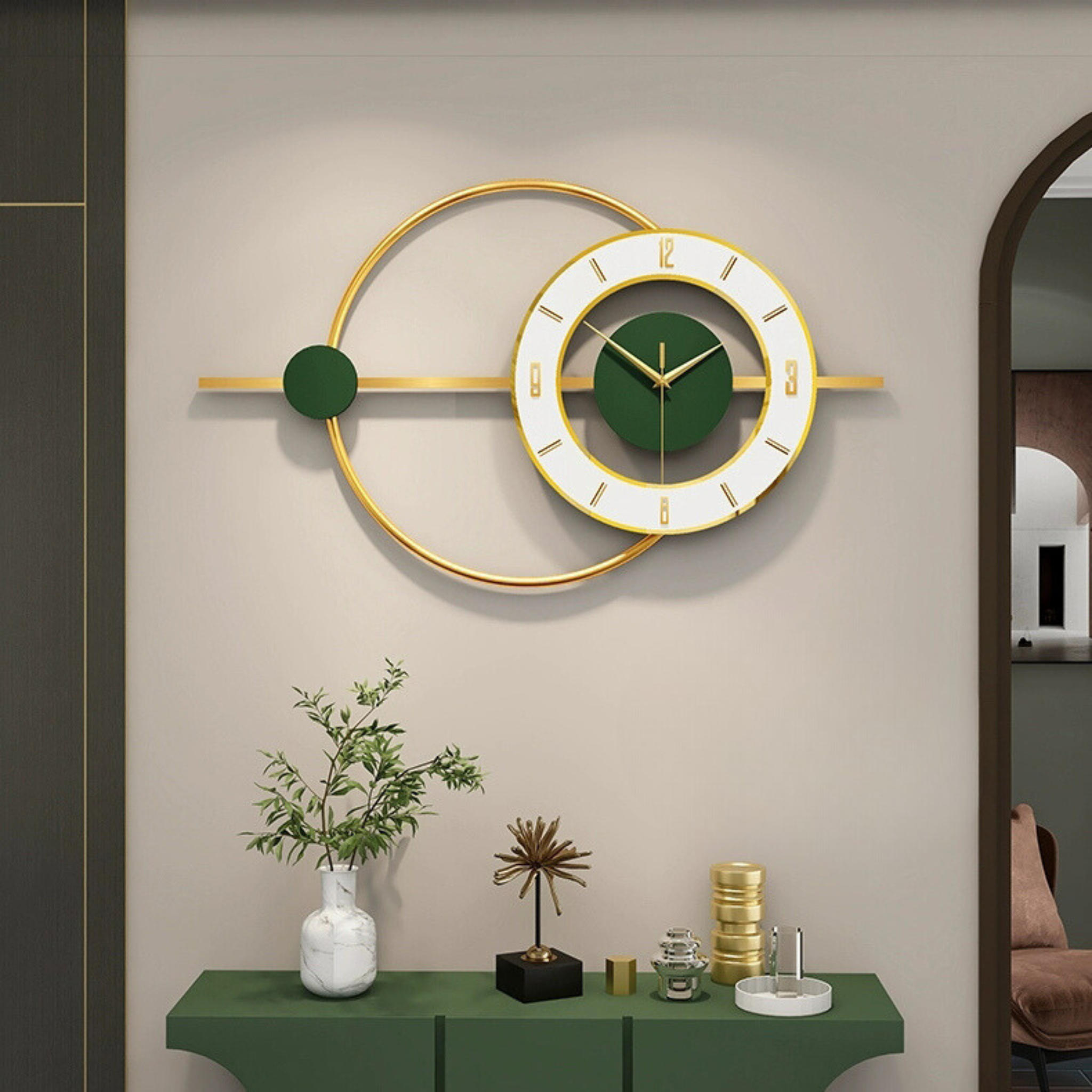 Royale Olive Wall Clock