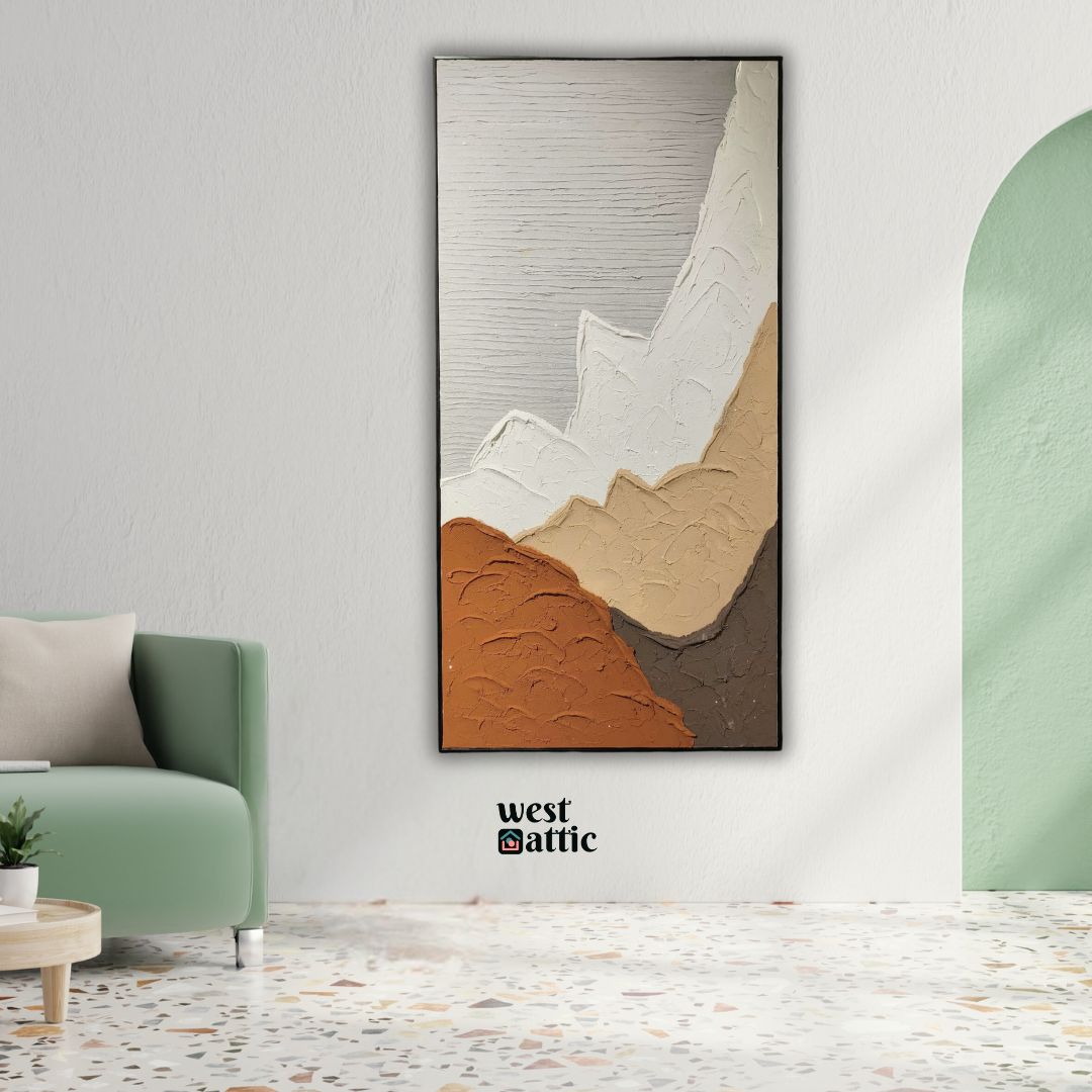 Rustic Peaks Abstract Wall Art