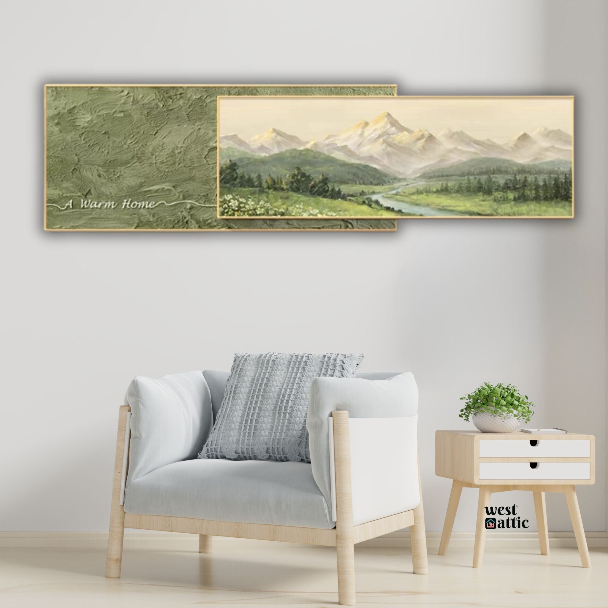 Serene Meadows Crystal Wall Art