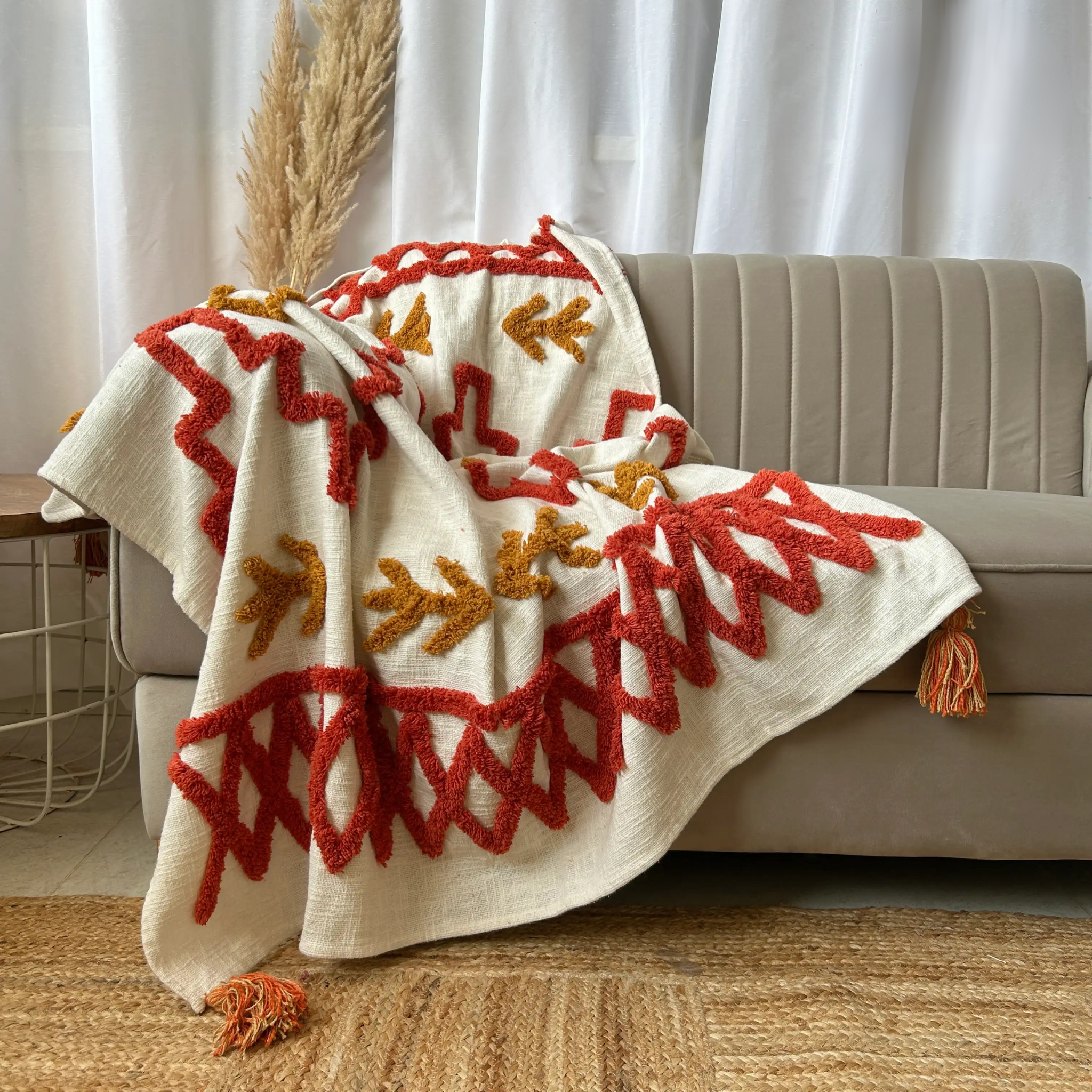 Serene Sunset Sofa Throw