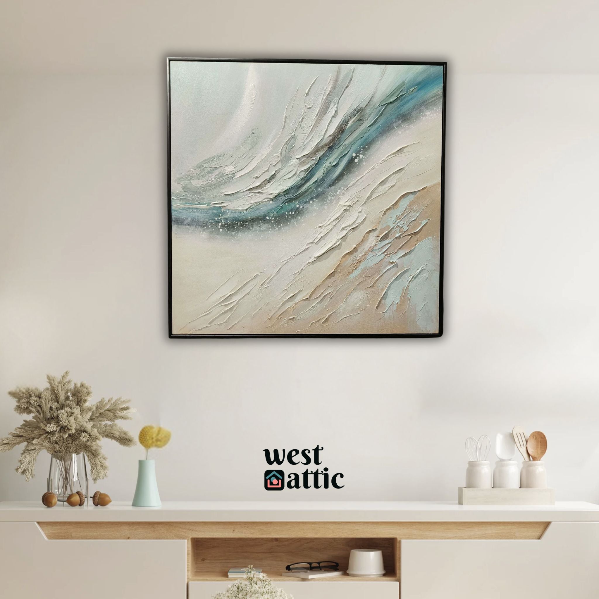 Serene Flow Abstract Painting