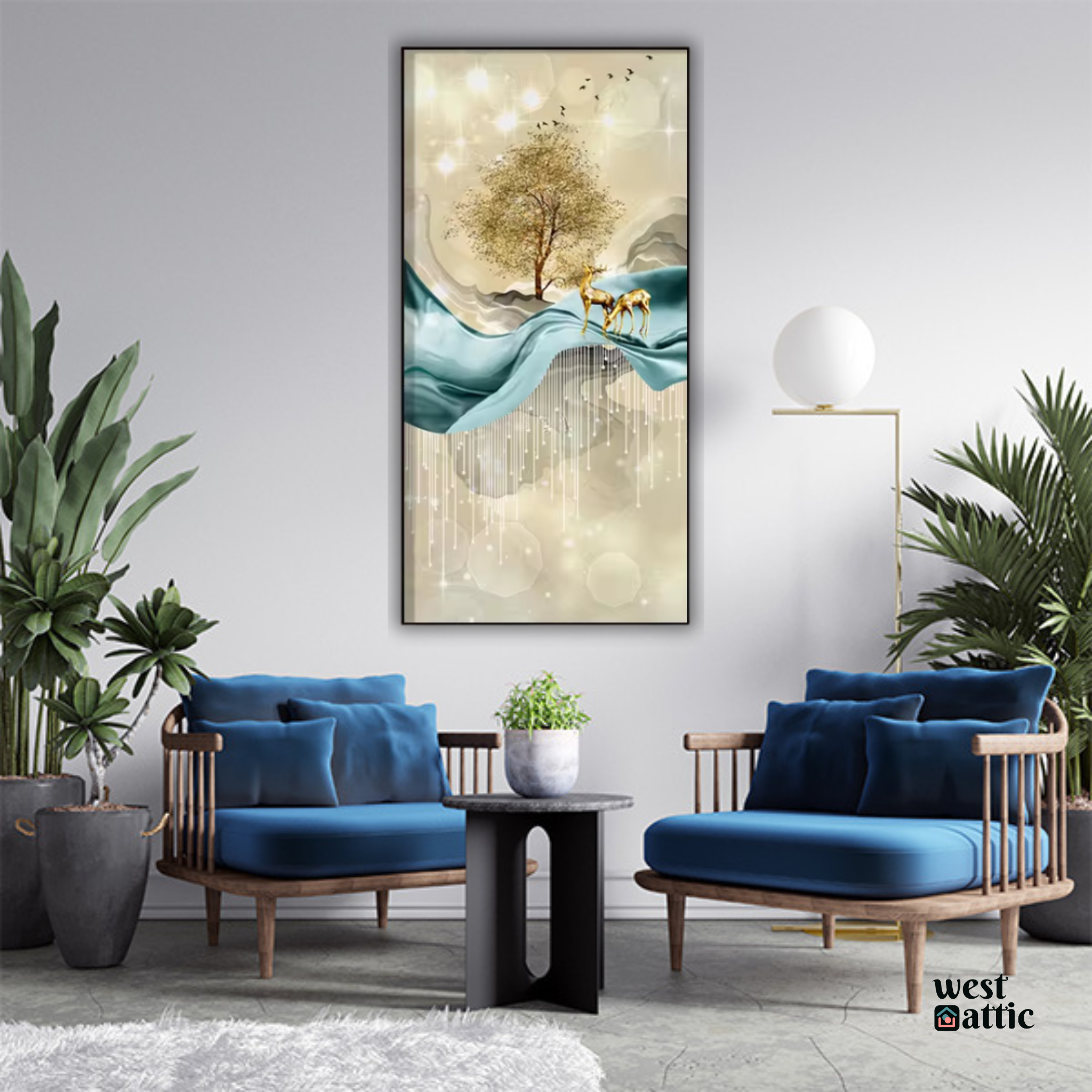 Serenity Tree Crystal Wall Art with LED