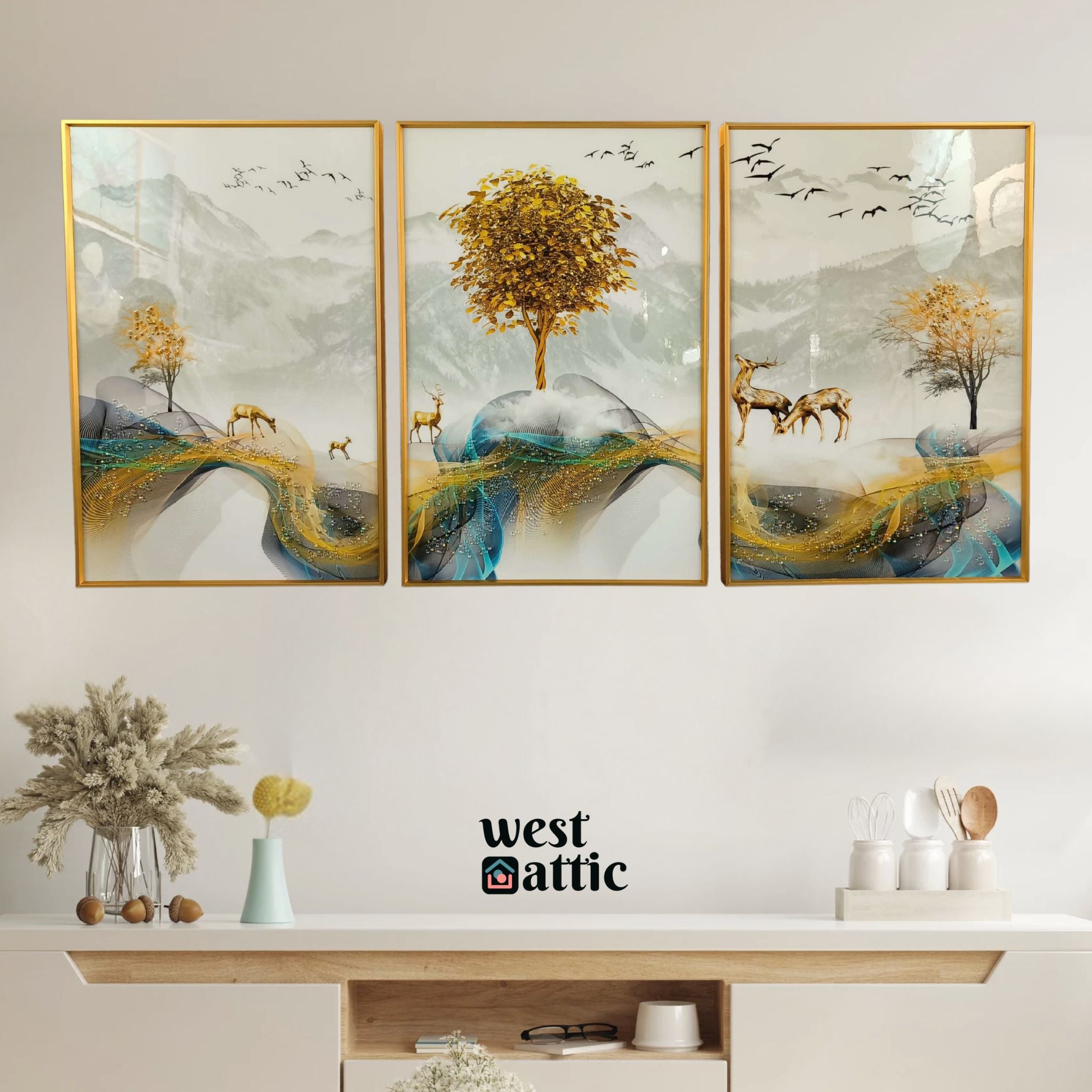 Serenity in the Wilderness - Crystal Wall Frame Set