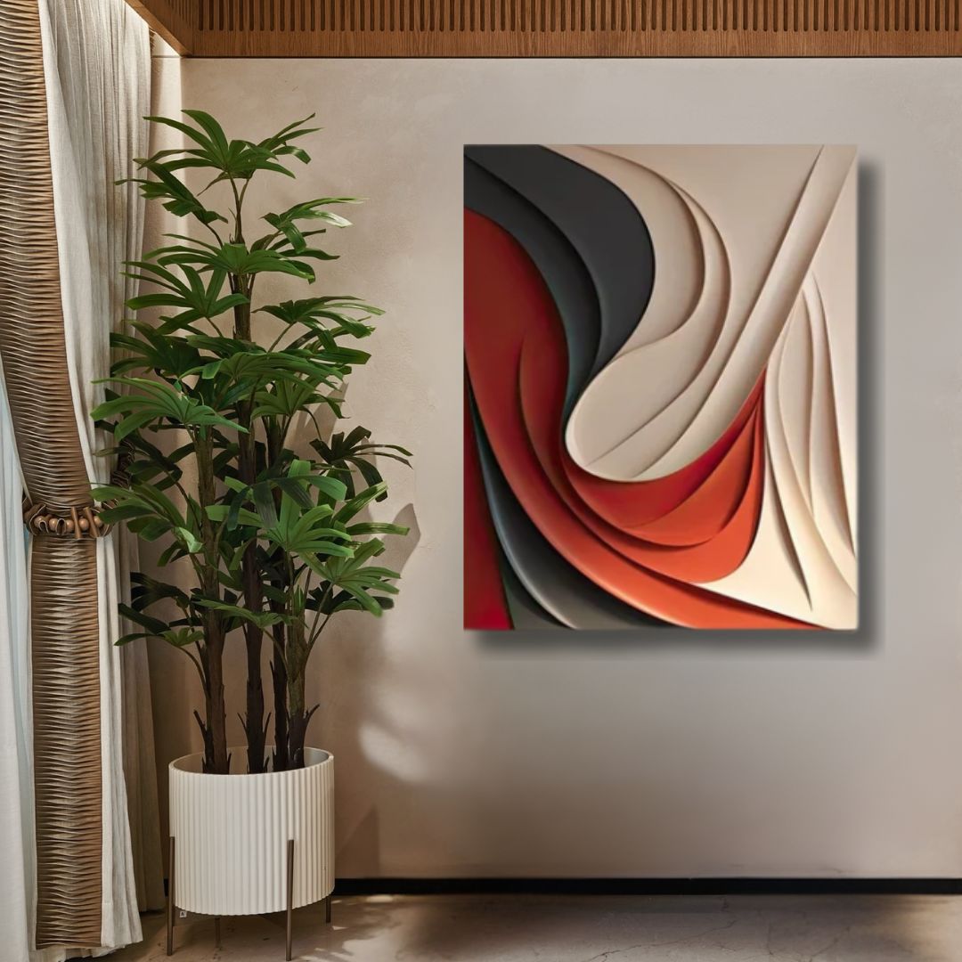 Swirling Tones Wall Art Painting