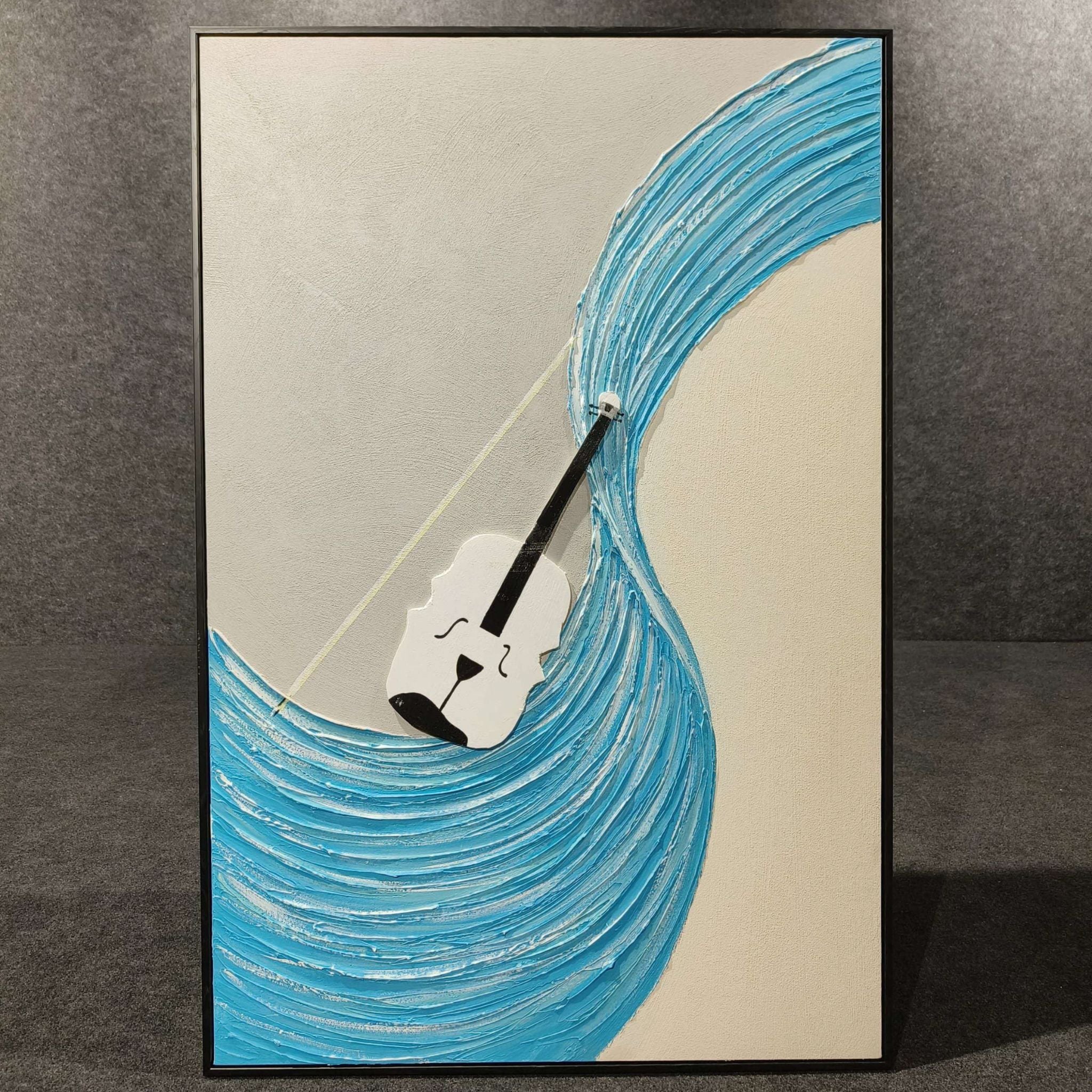 Symphony of Waves Handmade Painting