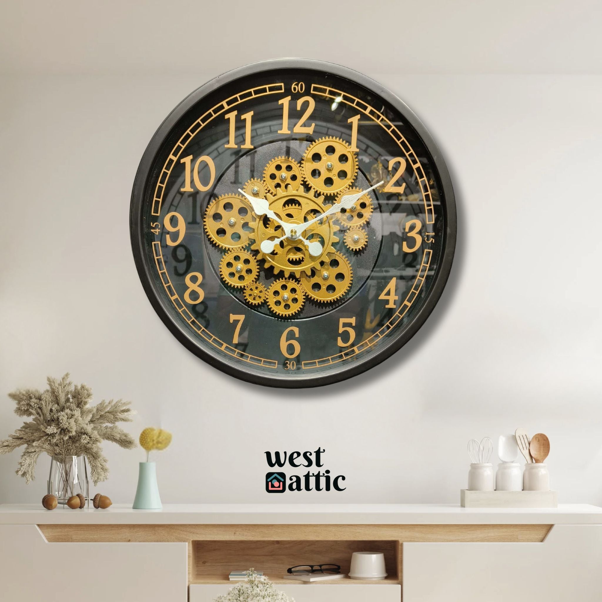 Traditional Mechanical Gear Clock