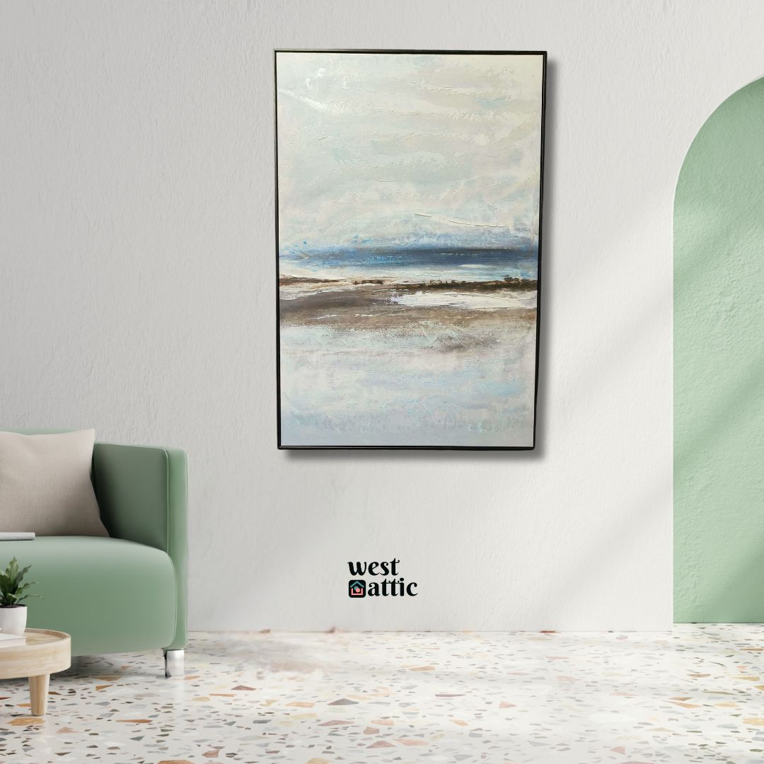 Tranquil Horizon Handmade Painting