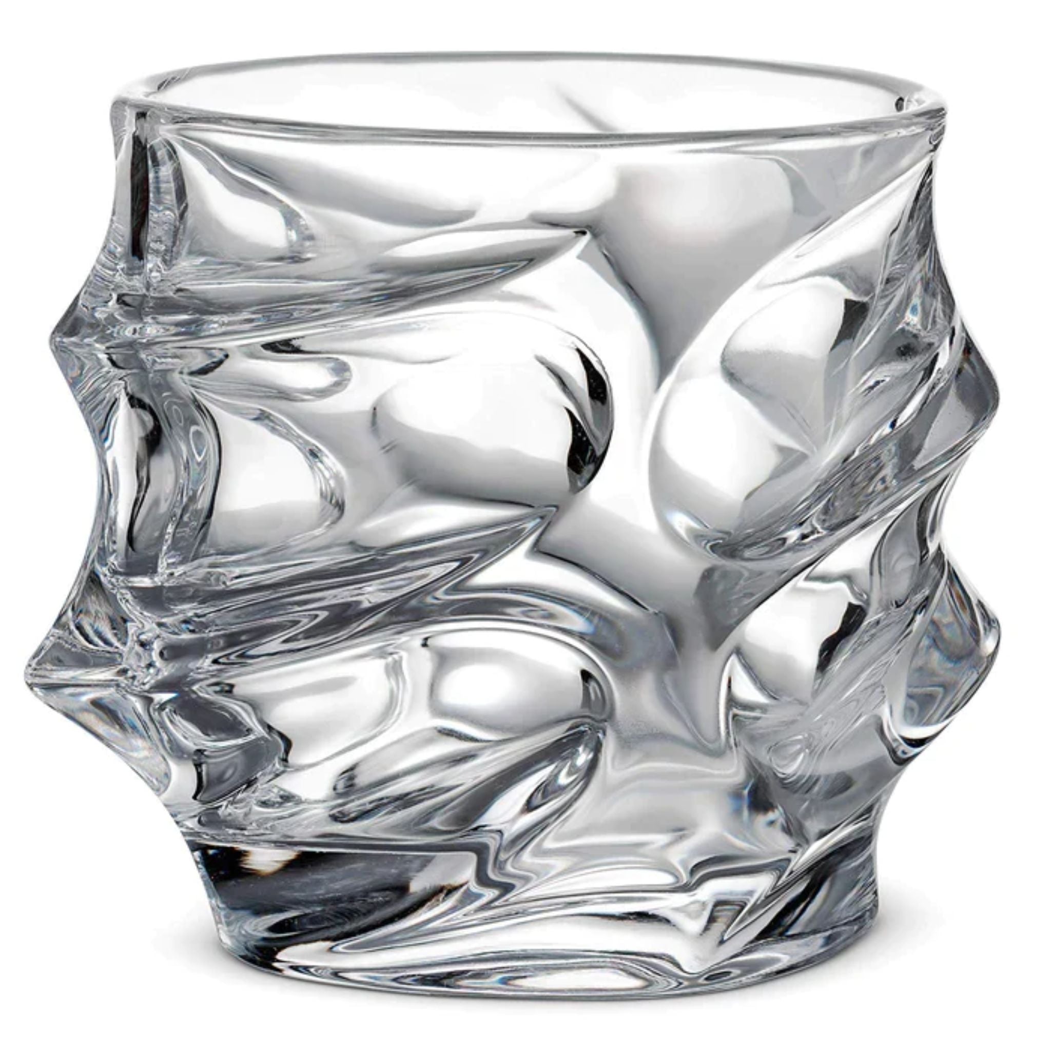 Swirl Style Round Whiskey Glass - Set of 6