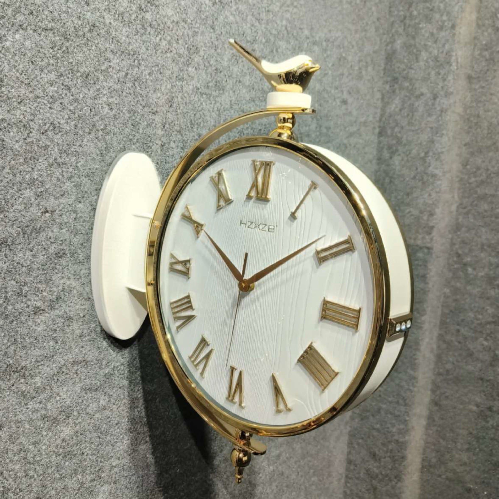 Royal Sparrow Dual Dial Wall Clock