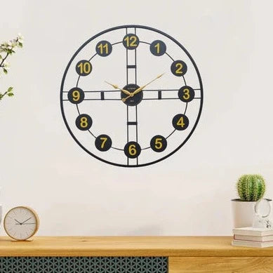 Retro Wall Clock with Pastel Accents