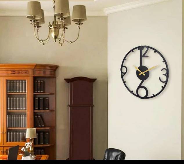 Open Face Classic Wall Clock