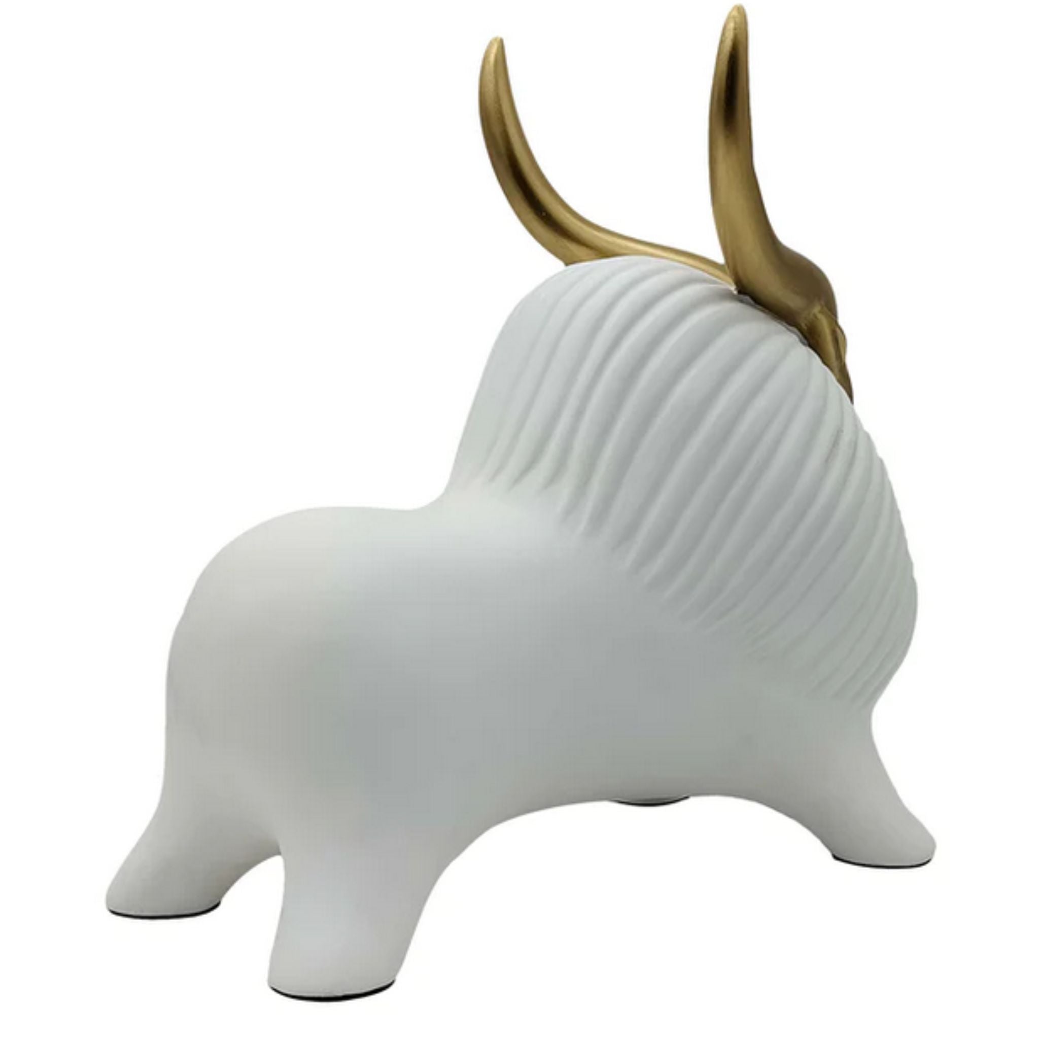 Magnificent Yak with Horn Figurine