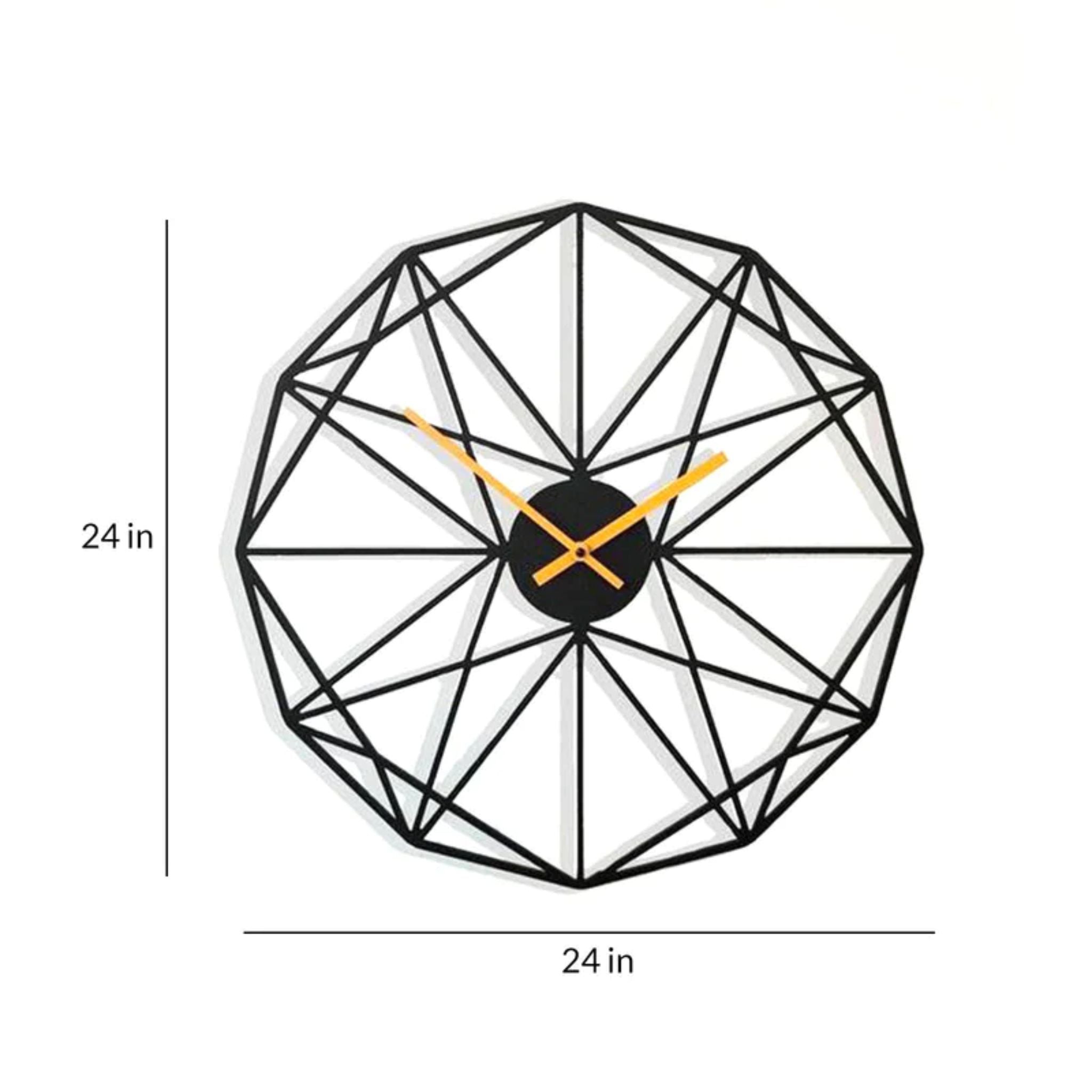 Polygon Metal Wall Clock