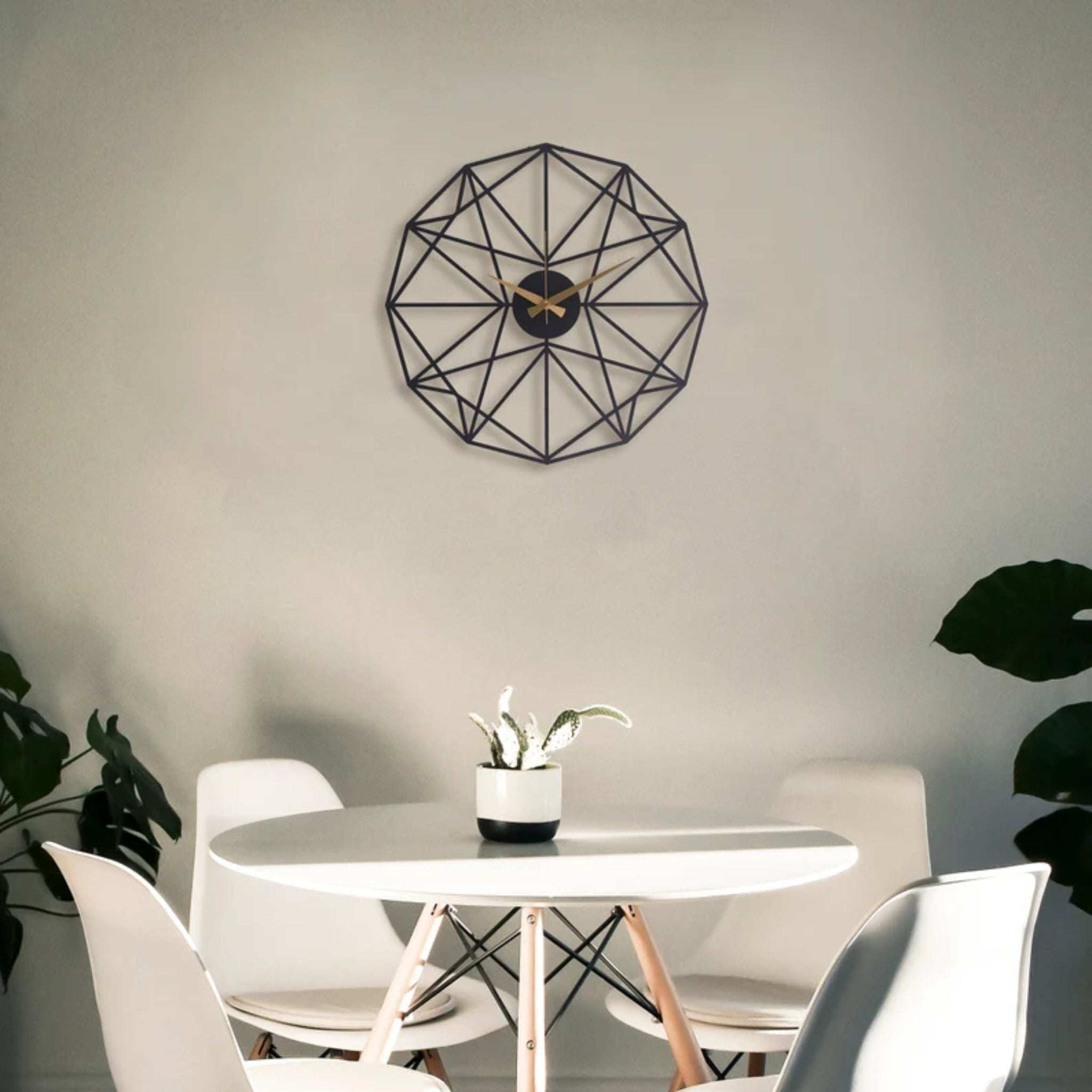 Polygon Metal Wall Clock